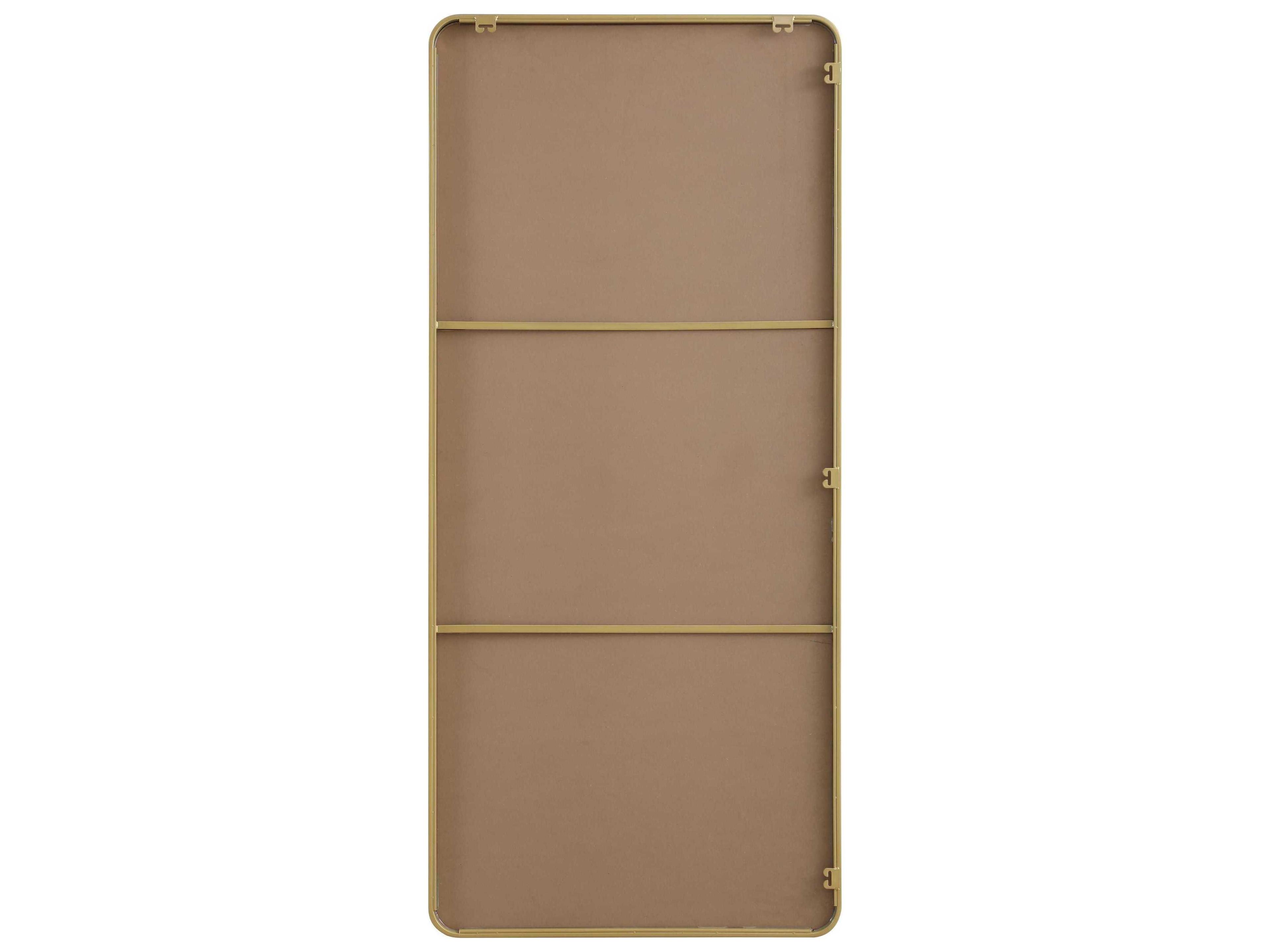 Elegant Lighting Remy Brass Rectangular Wall Mirror