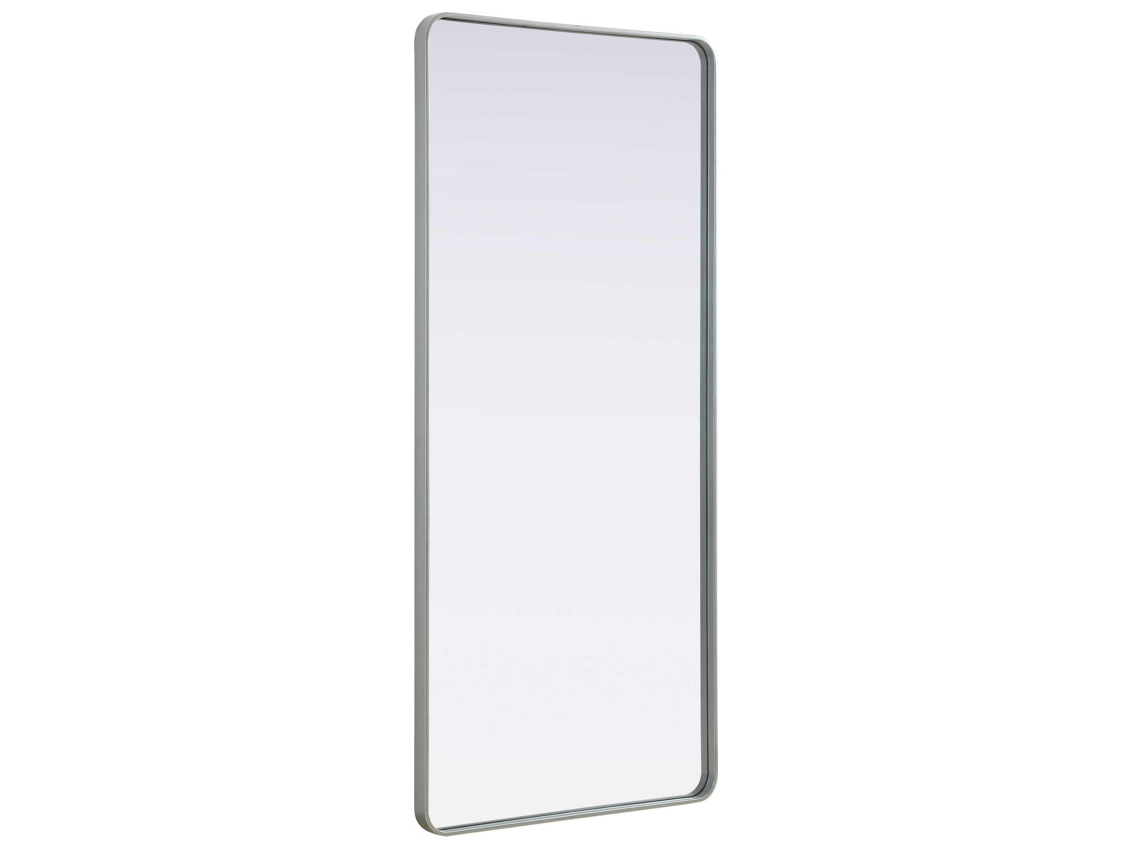Elegant Lighting Remy Silver Rectangular Wall Mirror