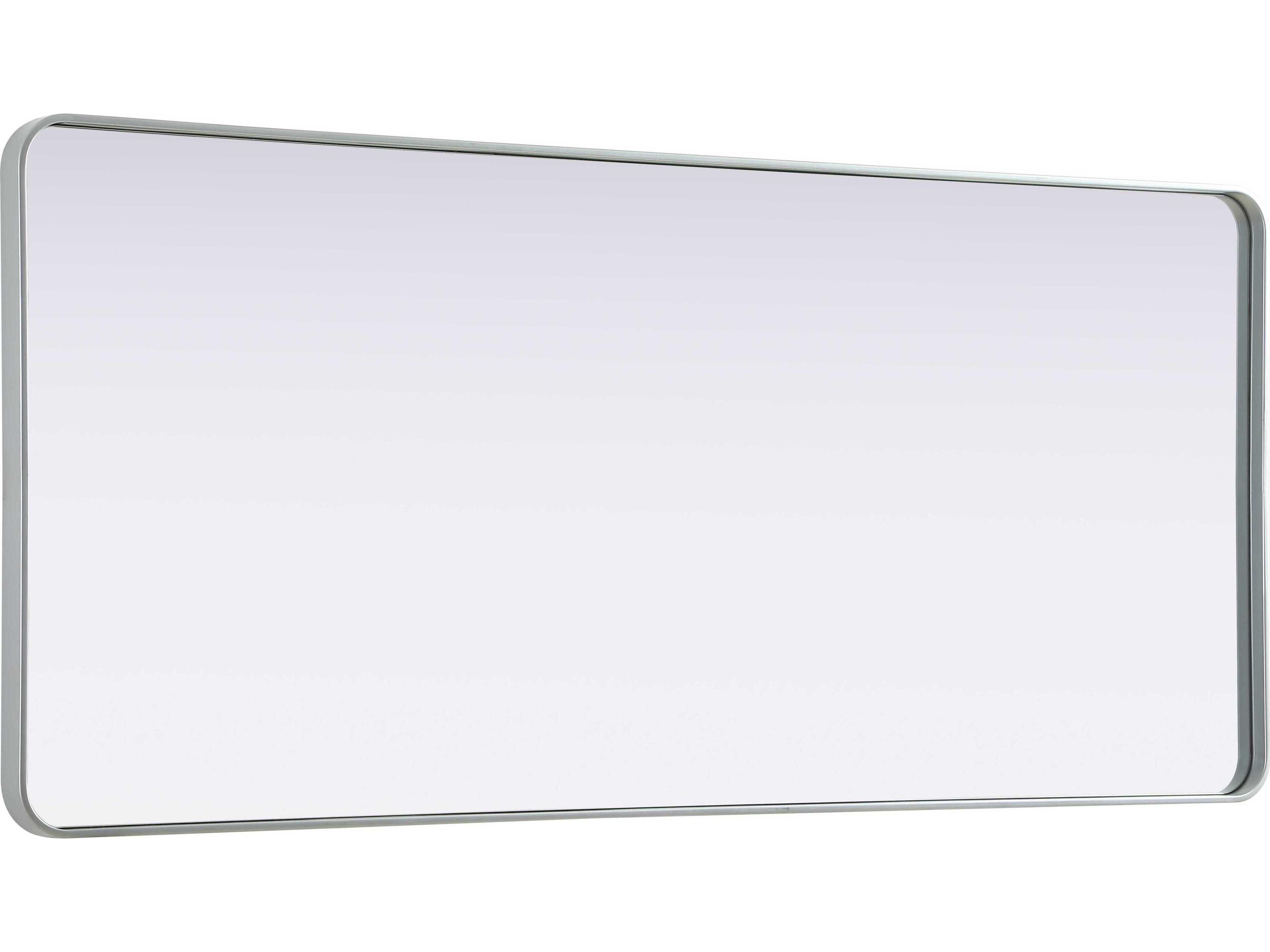 Elegant Lighting Remy Silver Rectangular Wall Mirror