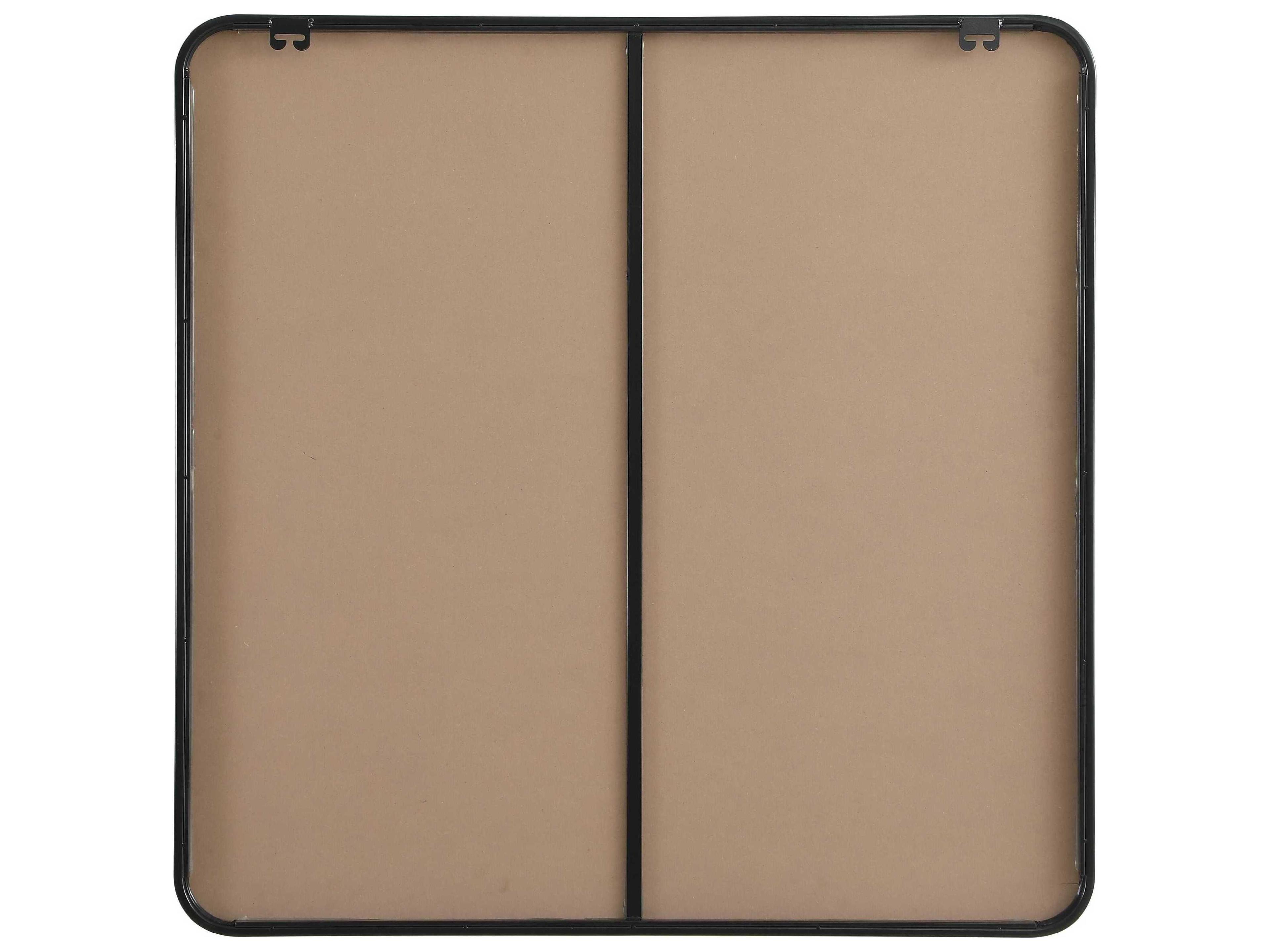 Elegant Lighting Remy Black Square Wall Mirror