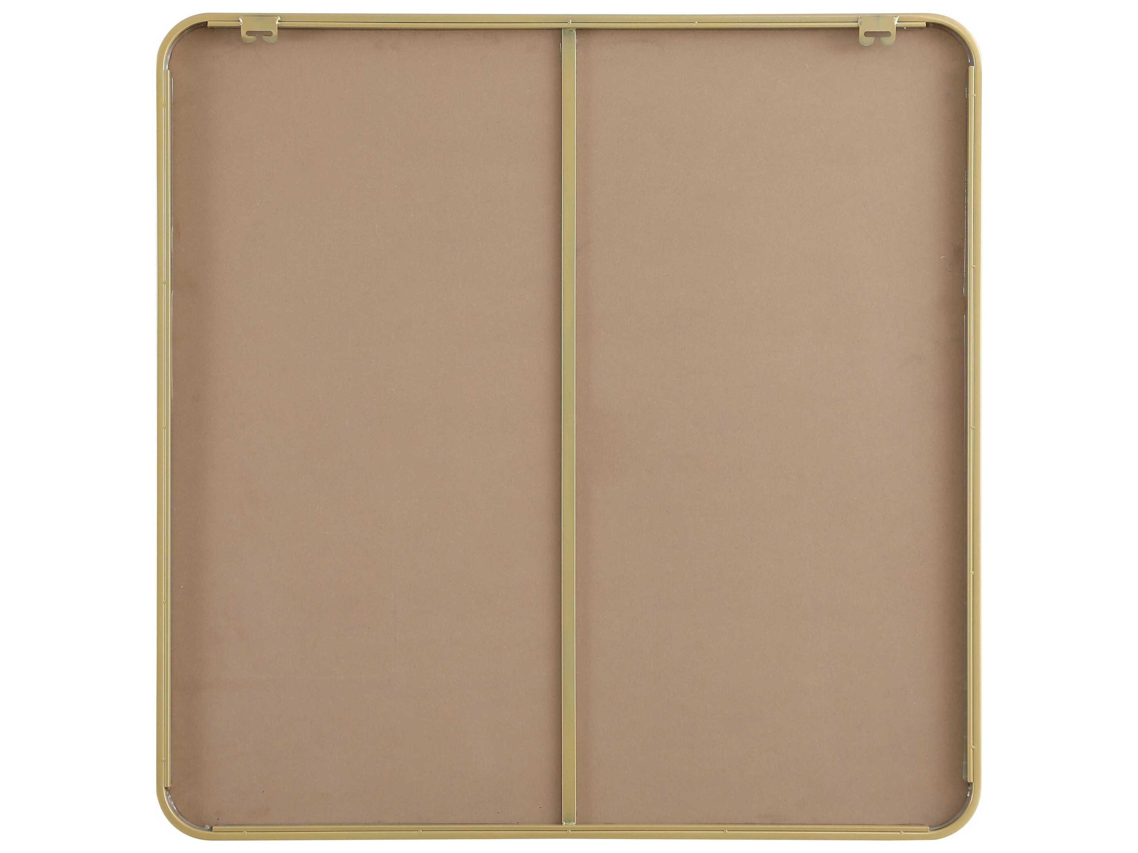 Elegant Lighting Remy Brass Square Wall Mirror