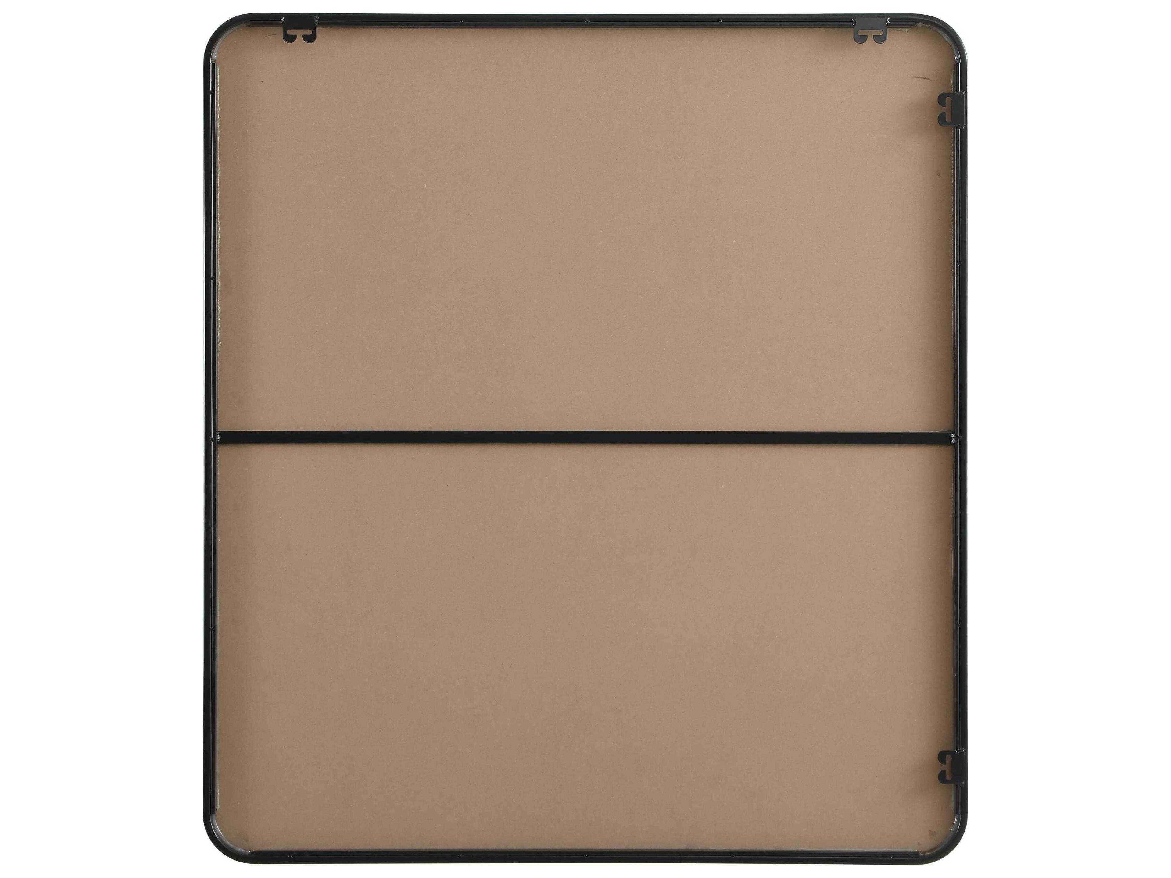 Elegant Lighting Remy Black Rectangular Wall Mirror