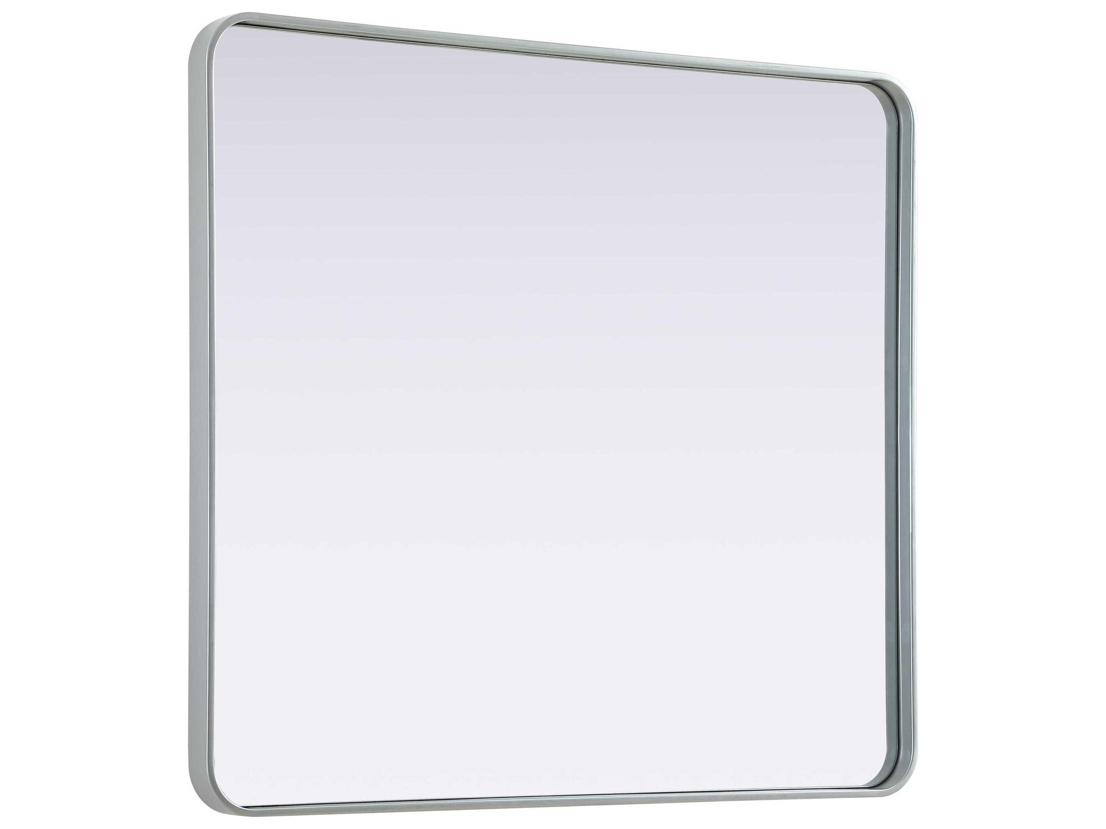 Elegant Lighting Remy Silver Rectangular Wall Mirror