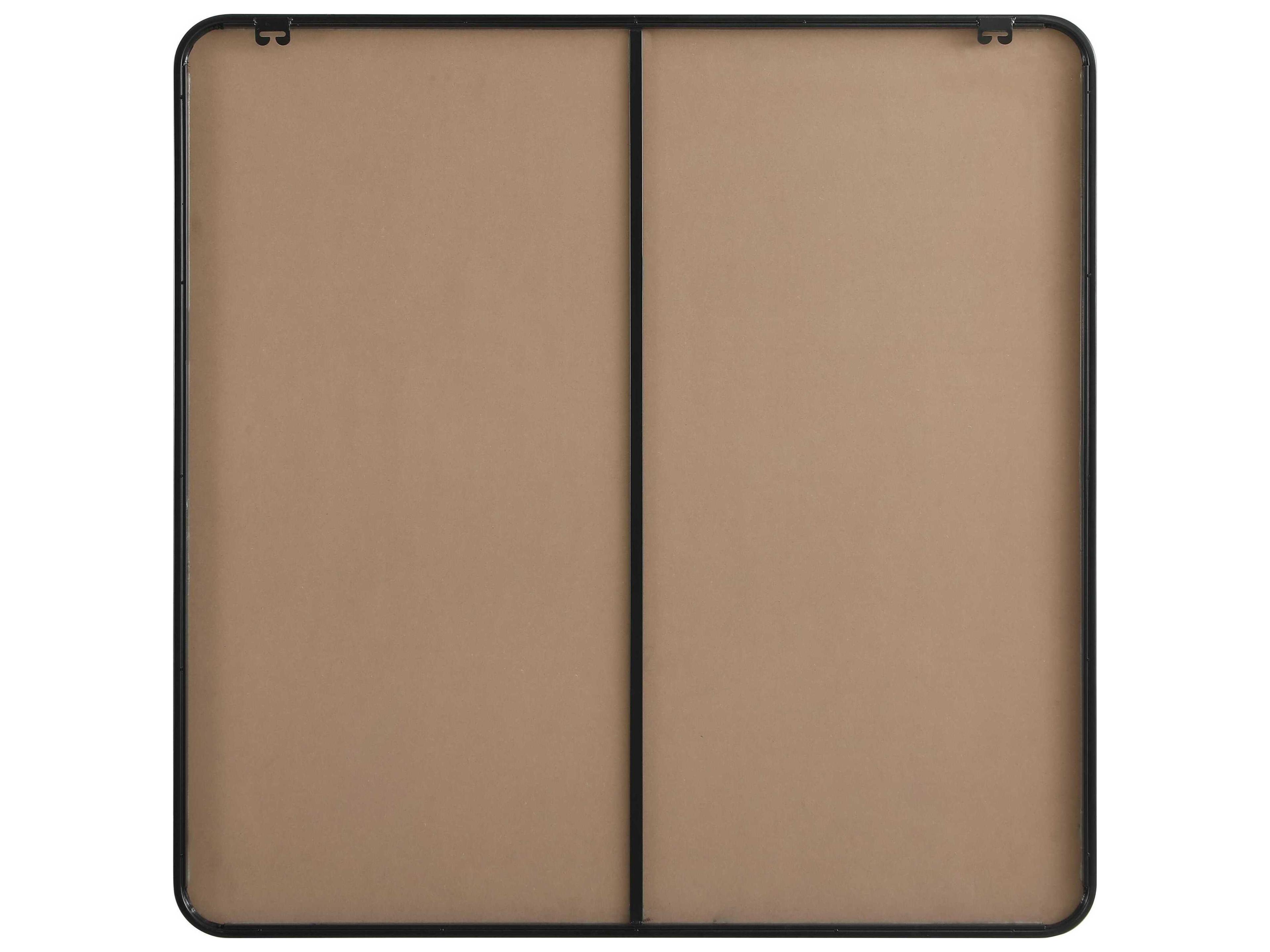 Elegant Lighting Remy Black Square Wall Mirror