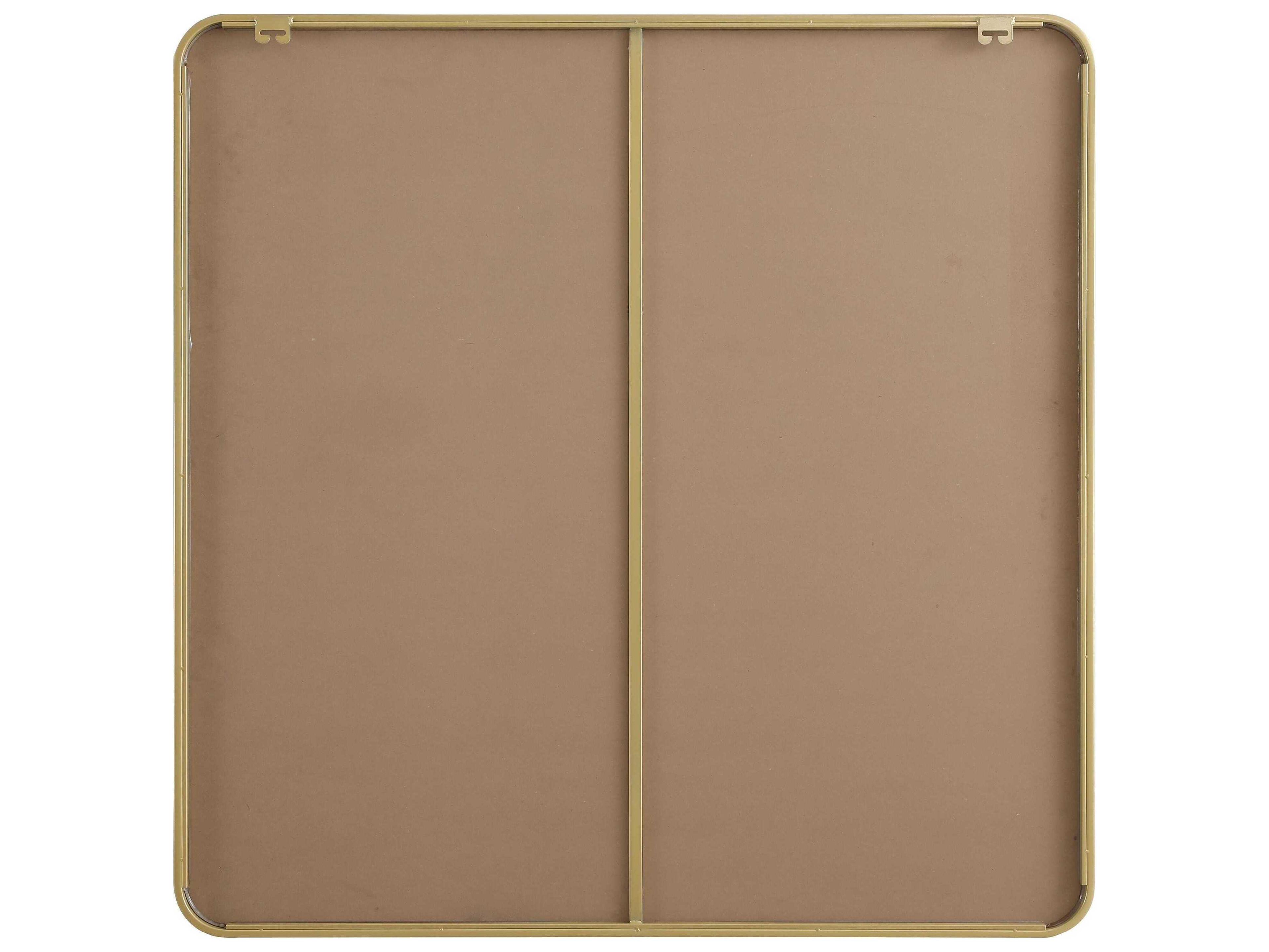 Elegant Lighting Remy Brass Square Wall Mirror