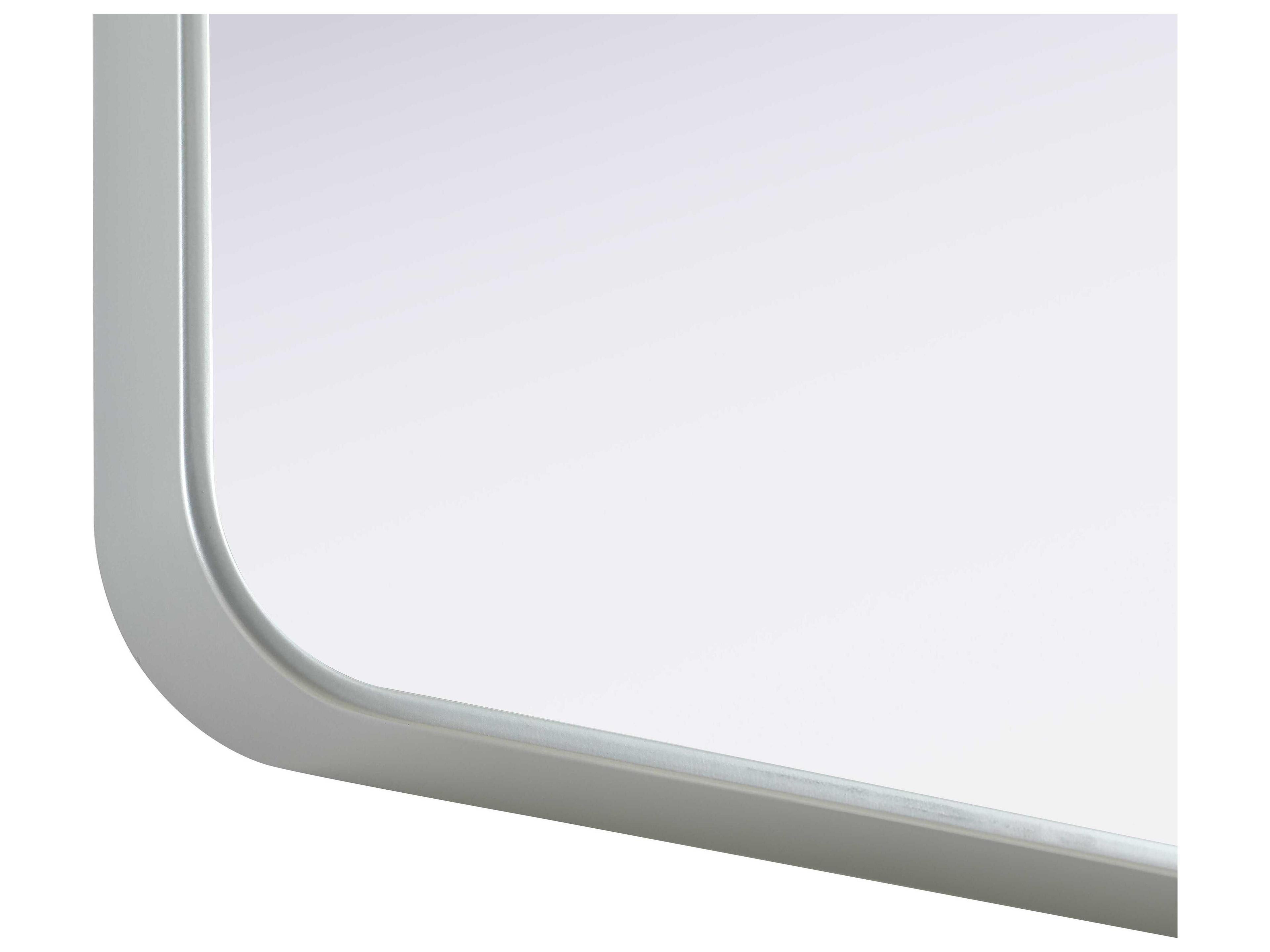 Elegant Lighting Remy Silver Square Wall Mirror