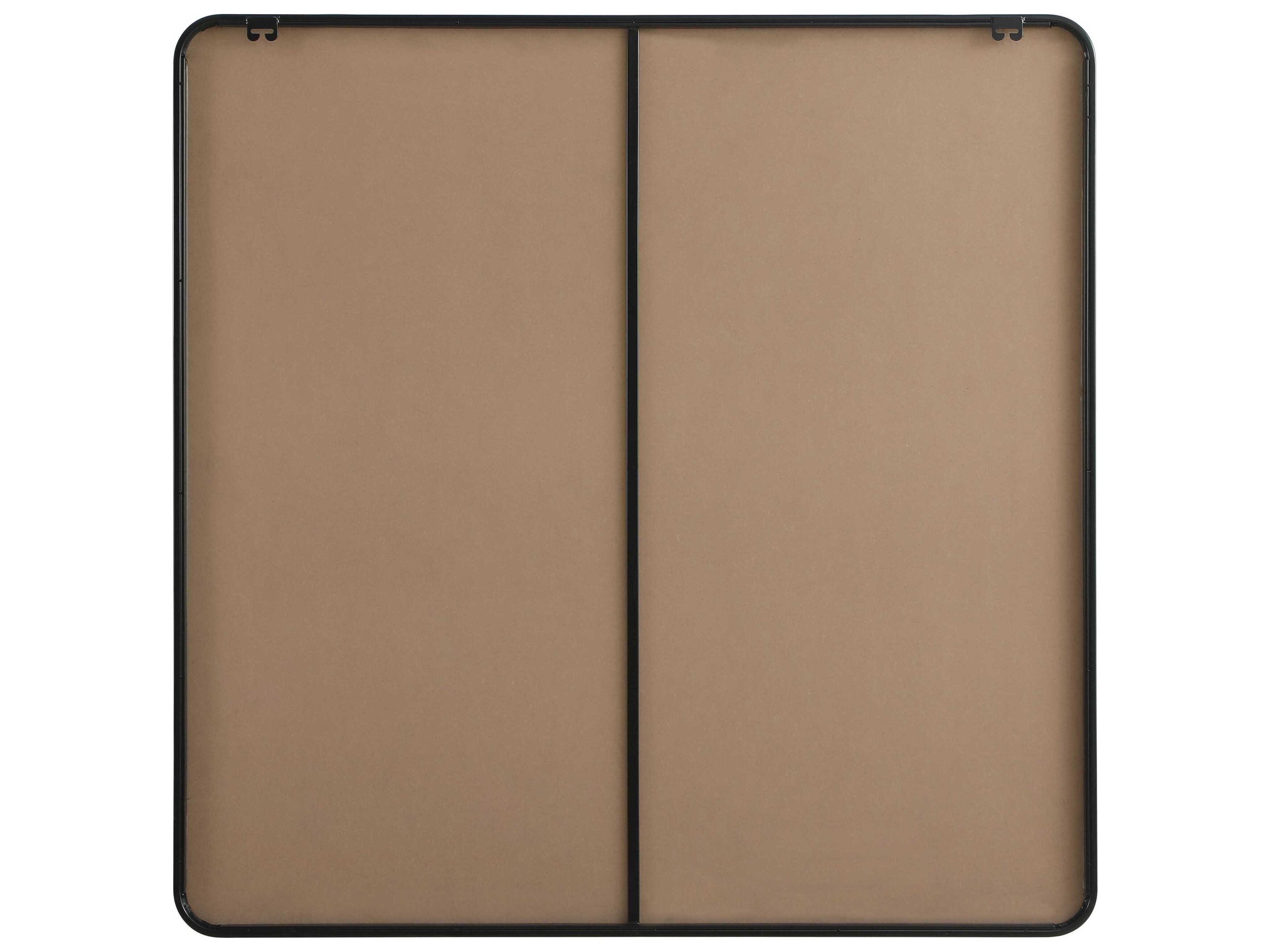 Elegant Lighting Remy Black Square Wall Mirror