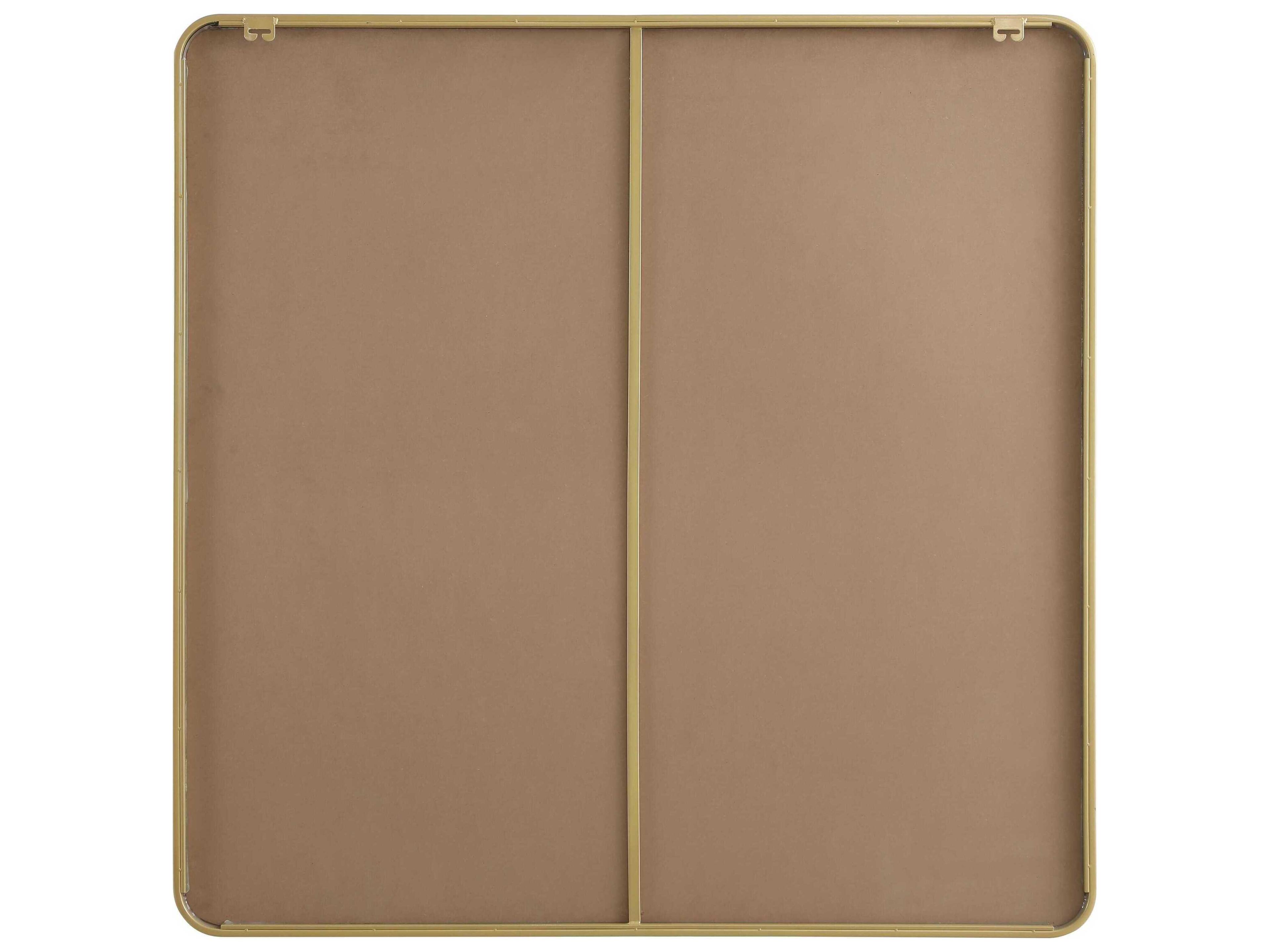 Elegant Lighting Remy Brass Square Wall Mirror