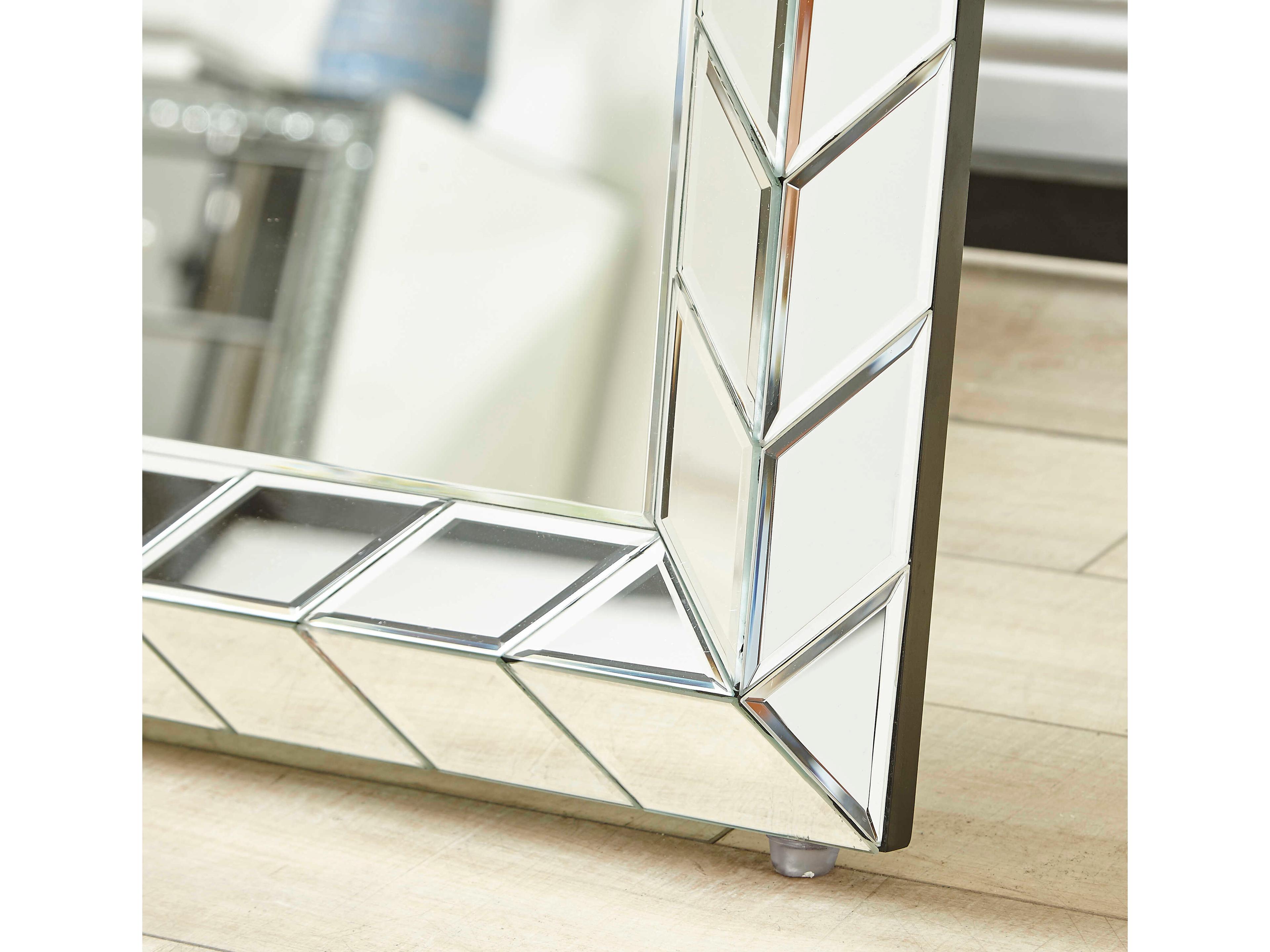 Elegant Lighting Sparkle Clear Floor Mirror