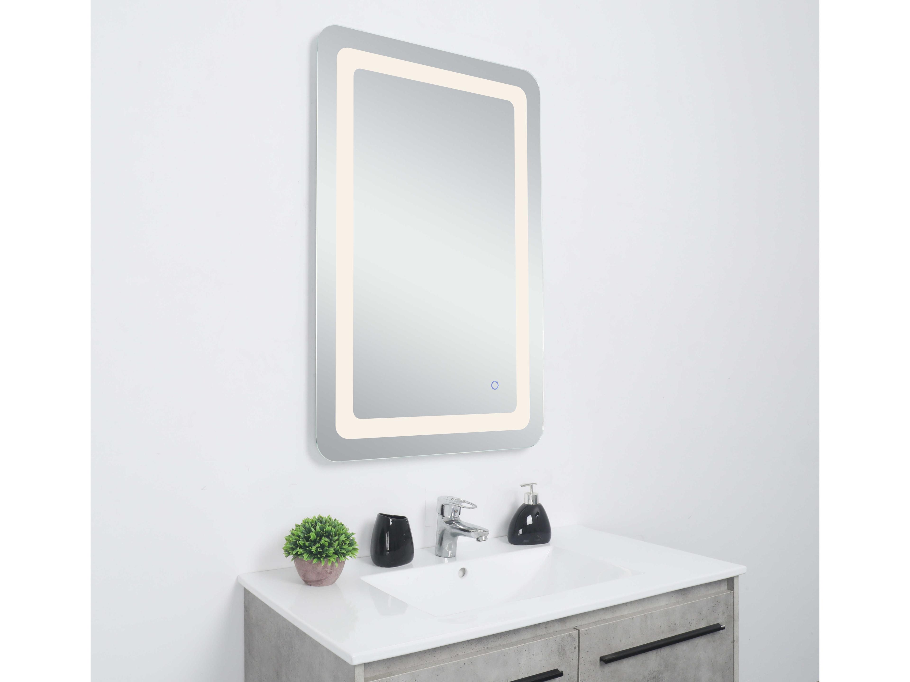 Elegant Lighting Genesis Rectangular Wall Mirror