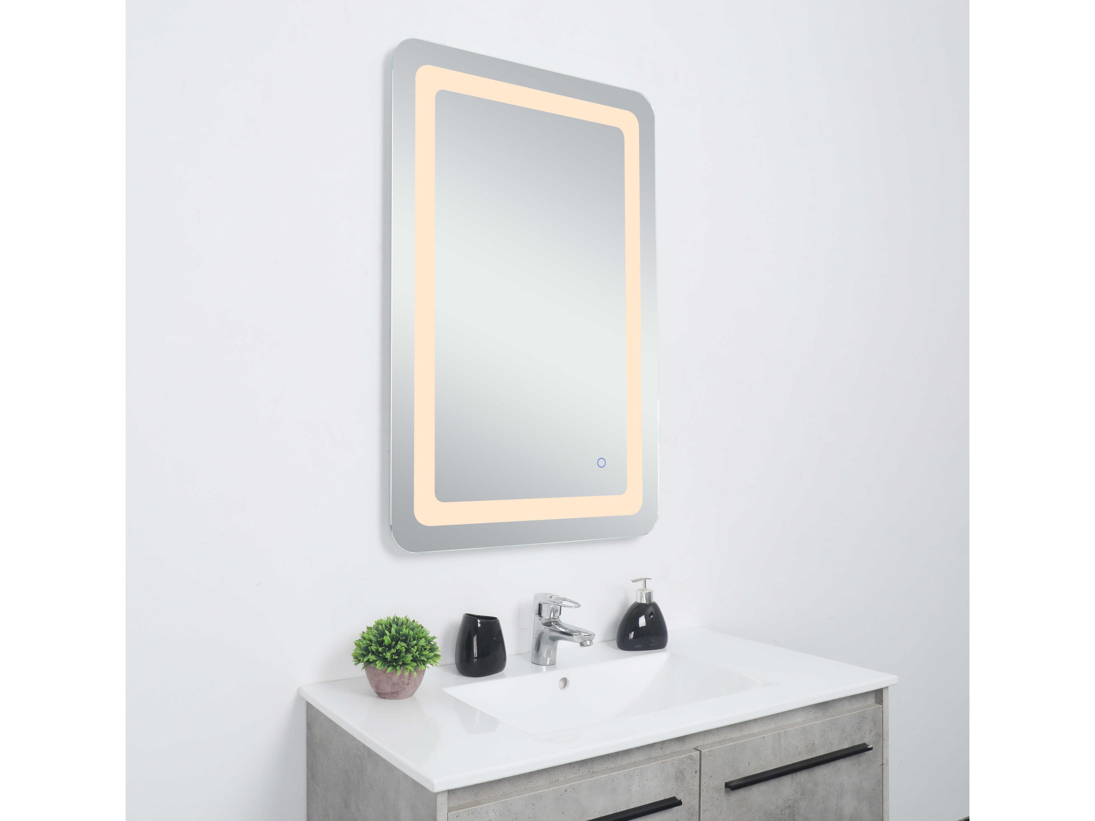 Elegant Lighting Genesis Rectangular Wall Mirror