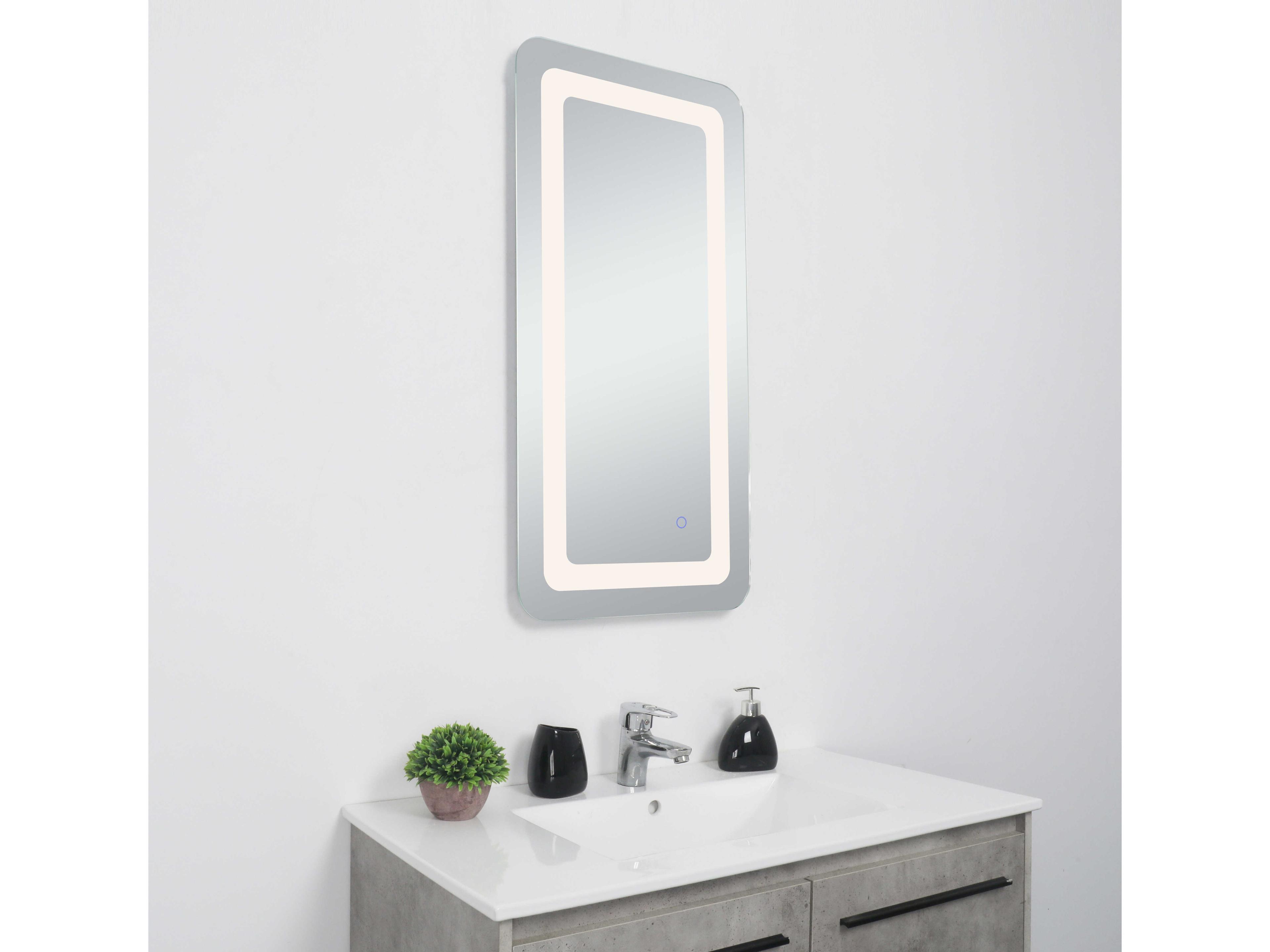 Elegant Lighting Genesis Rectangular Wall Mirror