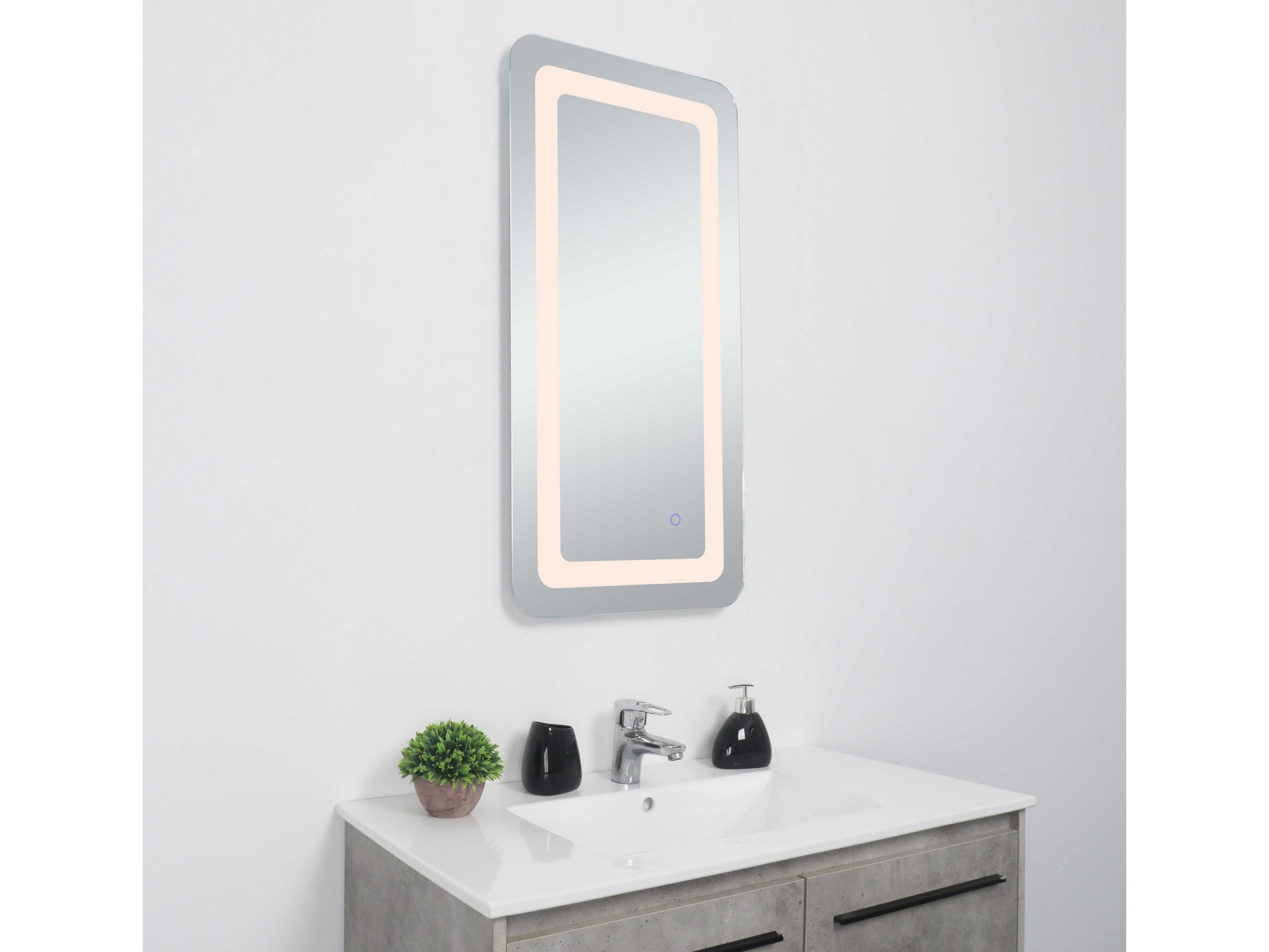 Elegant Lighting Genesis Rectangular Wall Mirror