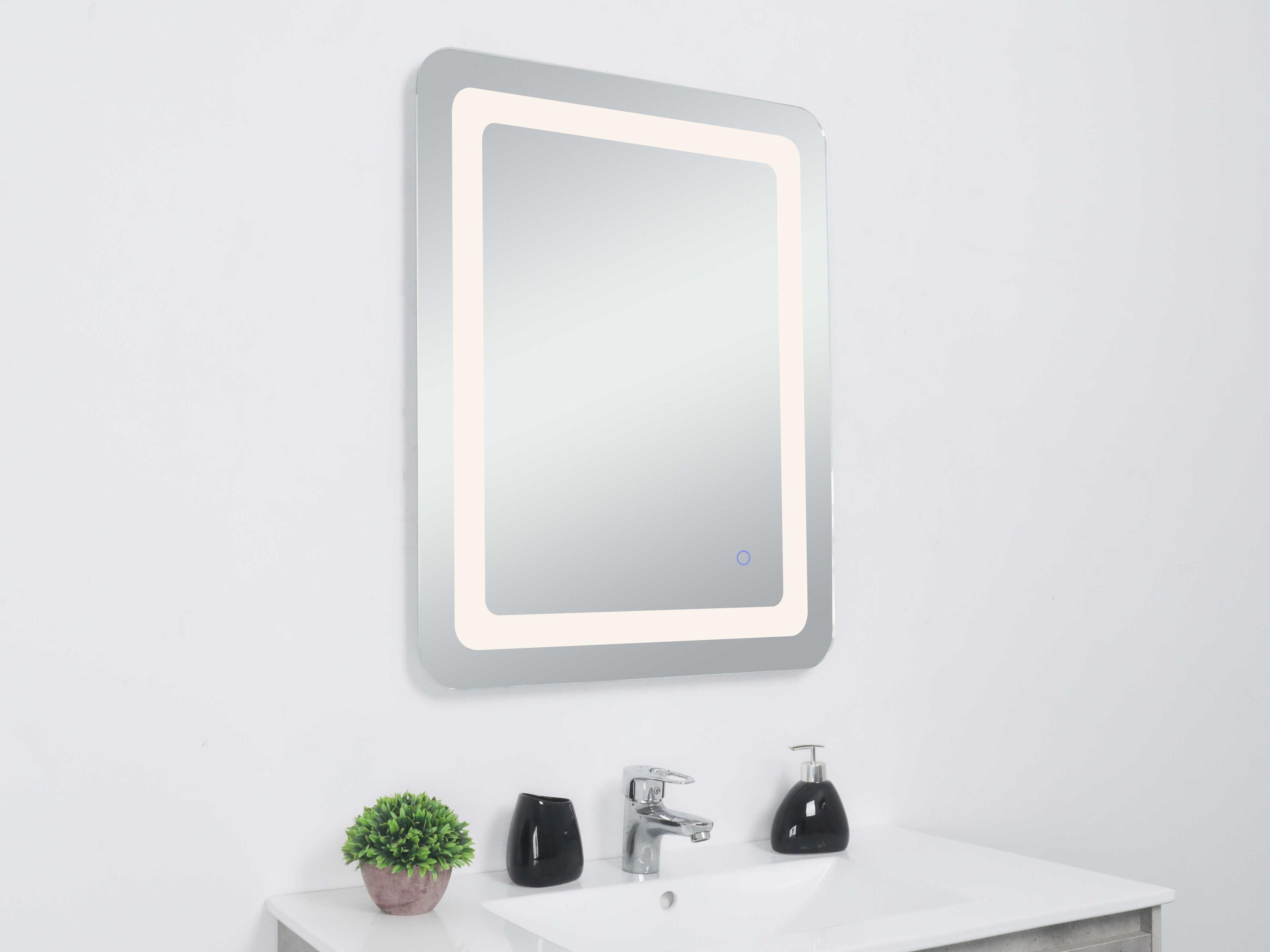 Elegant Lighting Genesis Rectangular Wall Mirror
