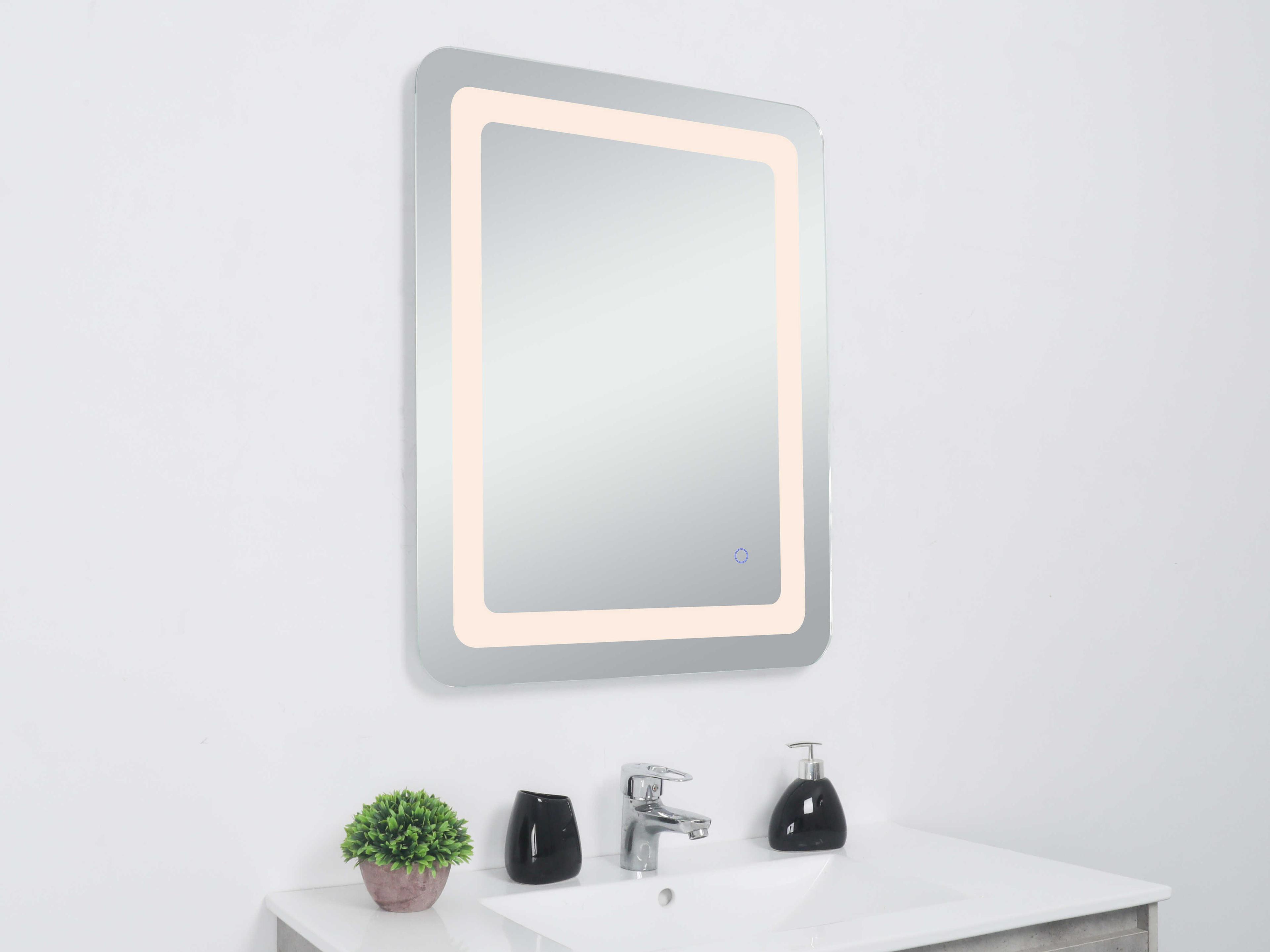 Elegant Lighting Genesis Rectangular Wall Mirror