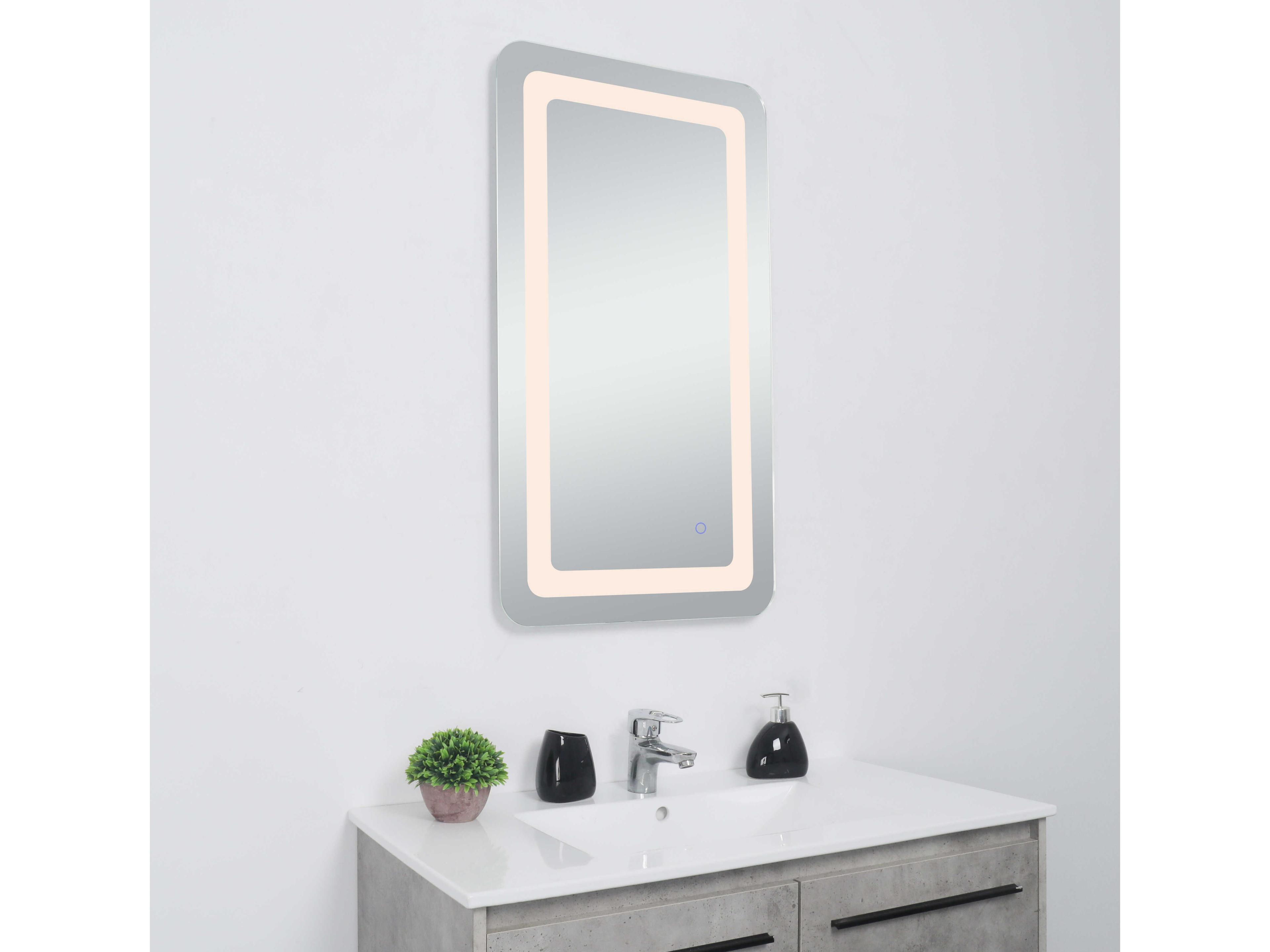 Elegant Lighting Genesis Rectangular Wall Mirror