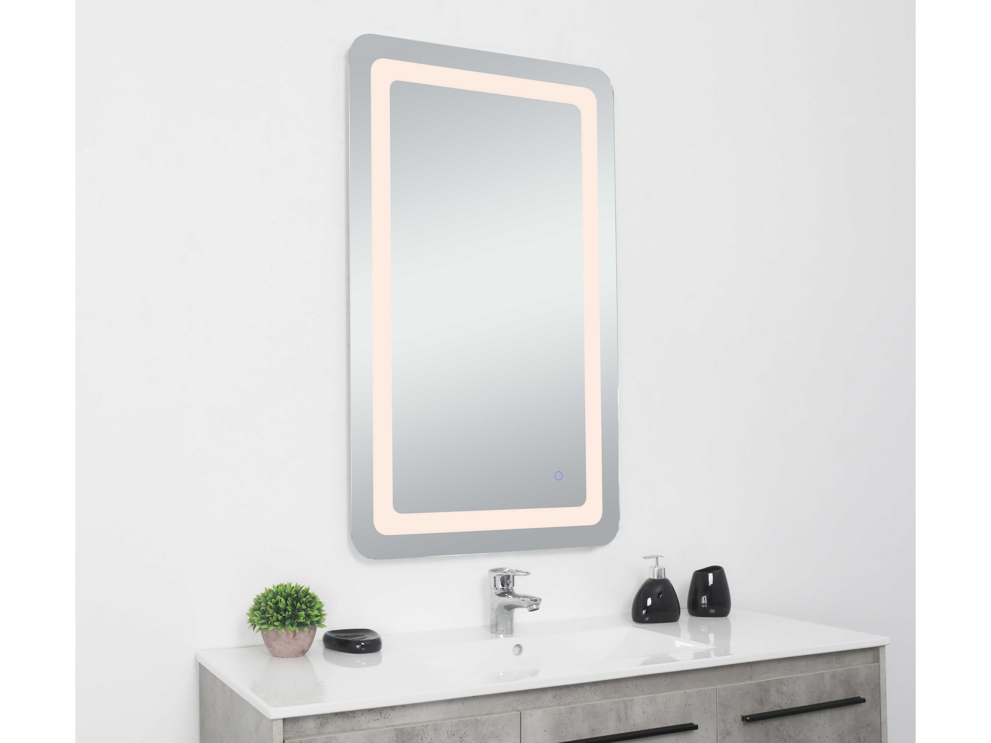 Elegant Lighting Genesis Rectangular Wall Mirror