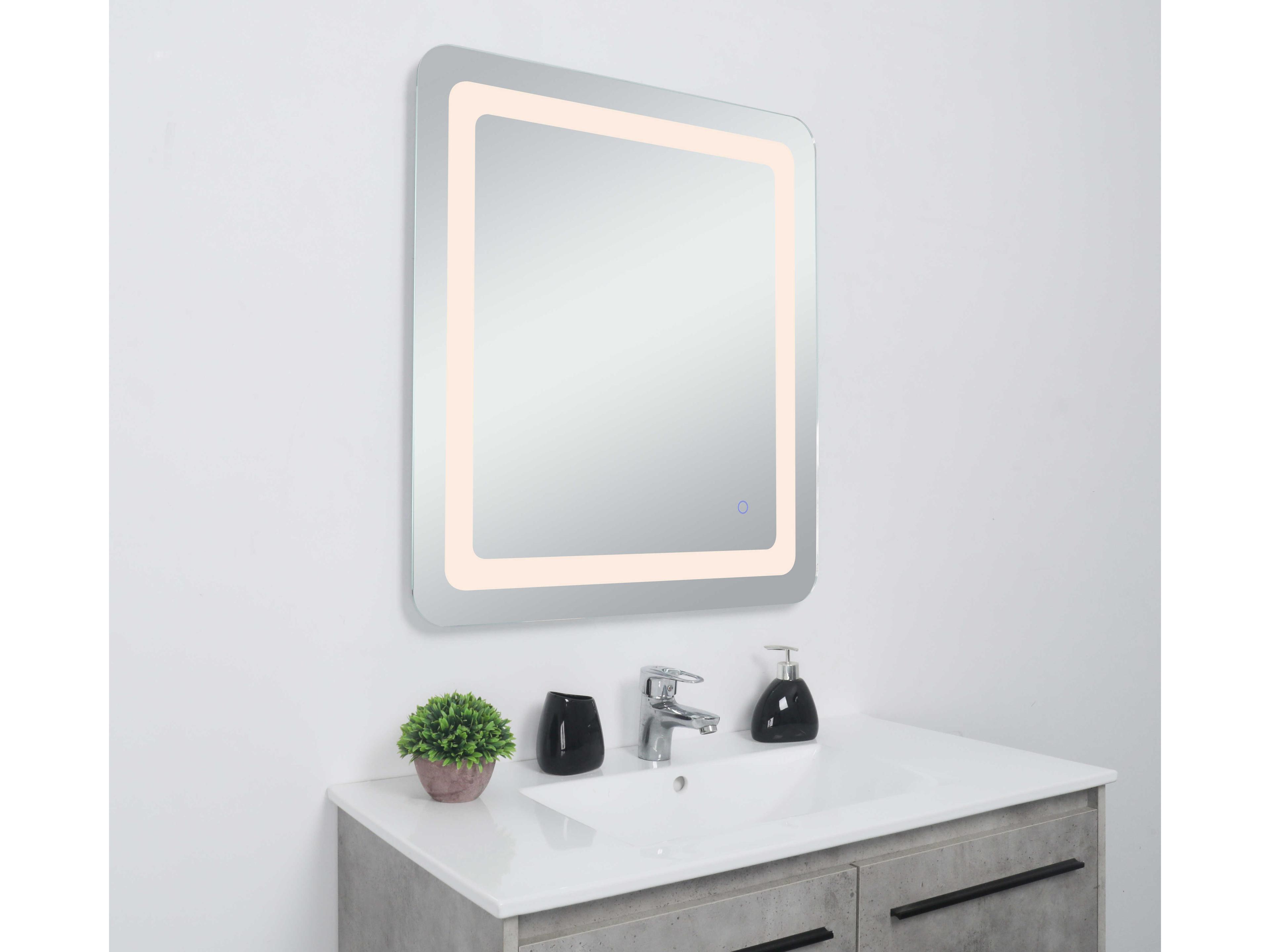 Elegant Lighting Genesis Rectangular Wall Mirror