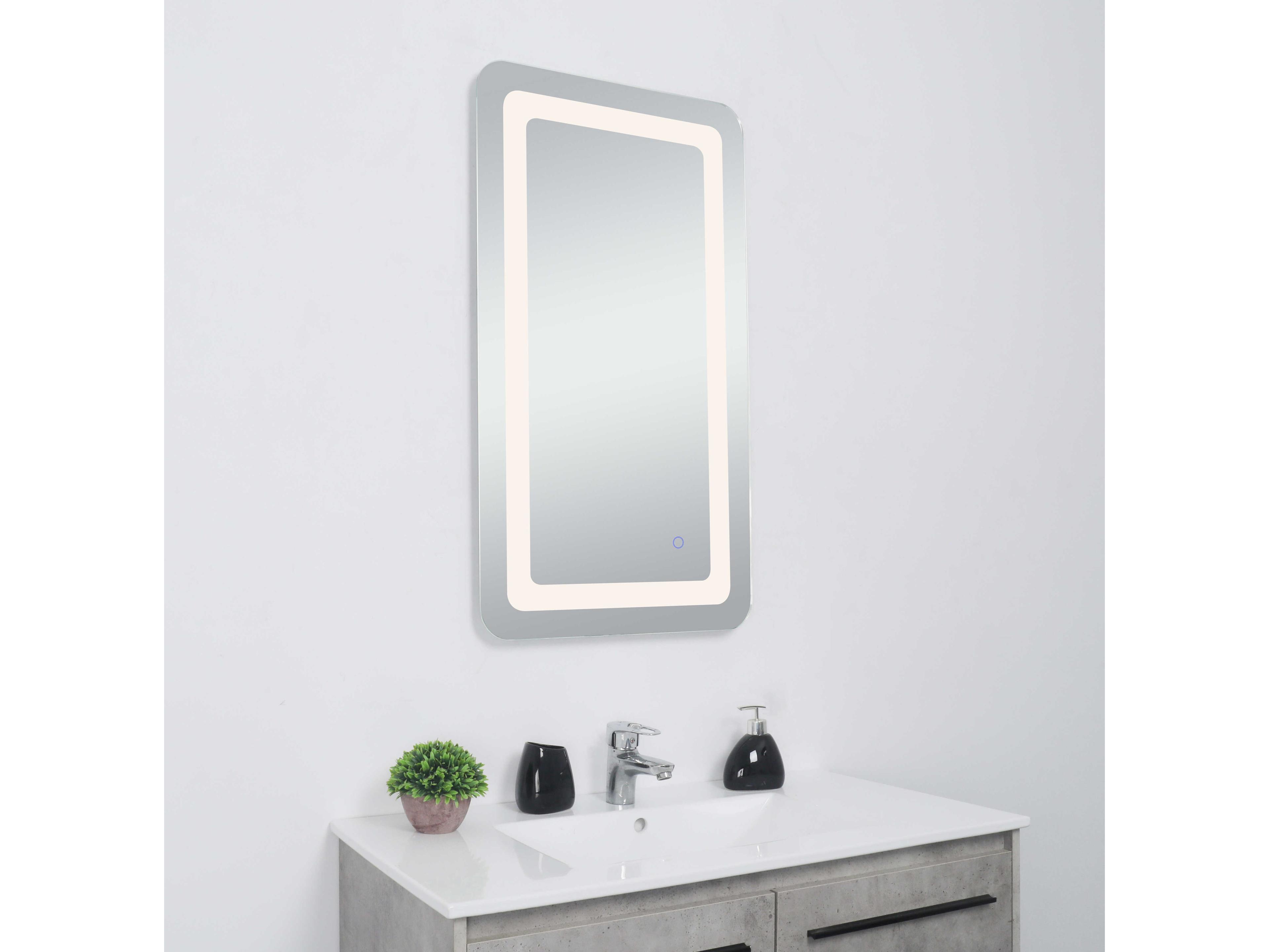 Elegant Lighting Genesis Rectangular Wall Mirror