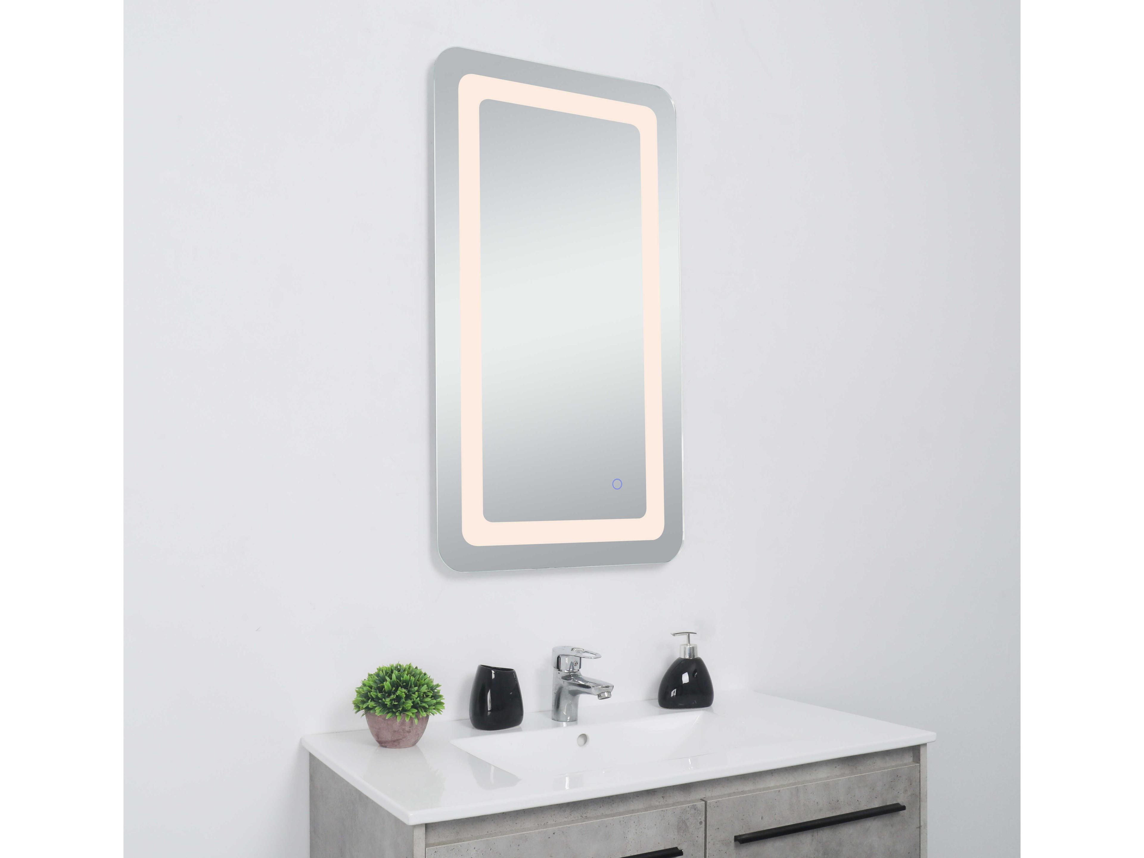 Elegant Lighting Genesis Rectangular Wall Mirror
