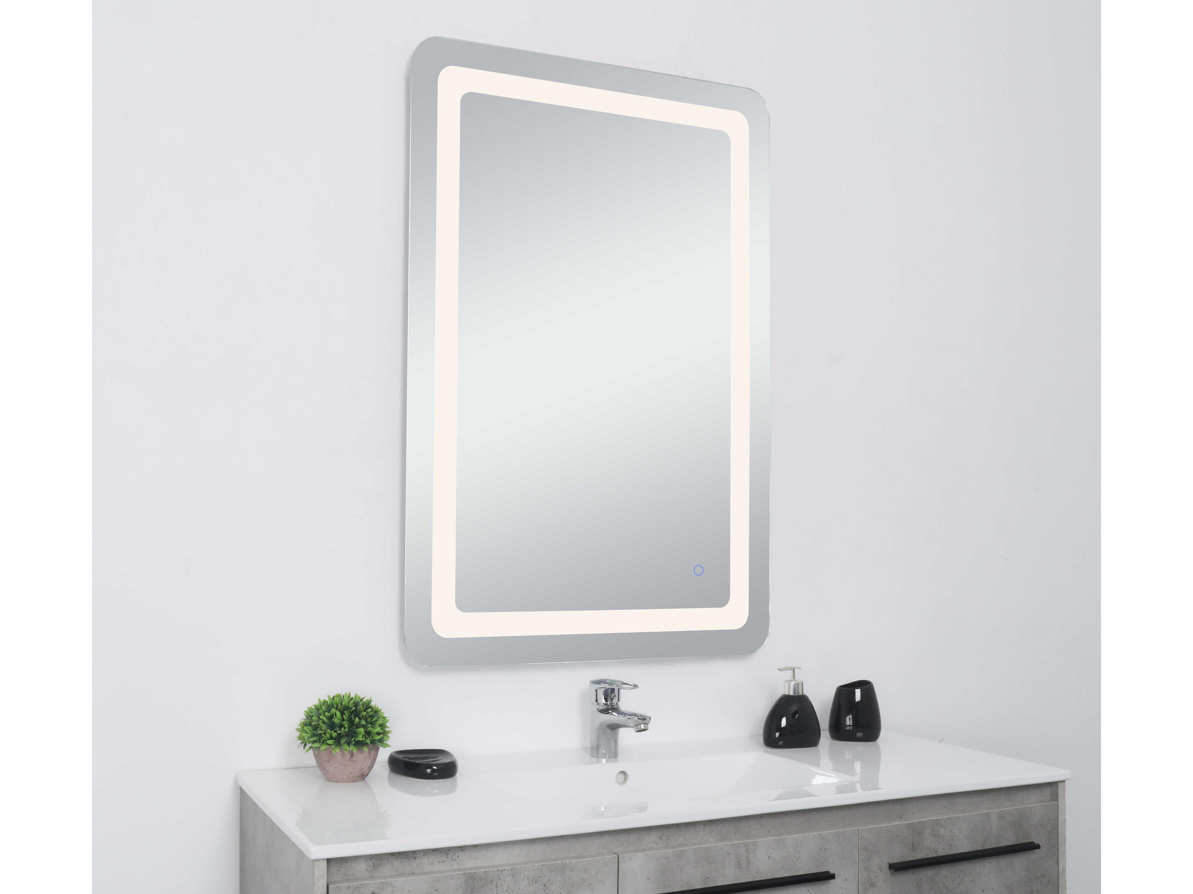 Elegant Lighting Genesis Rectangular Wall Mirror