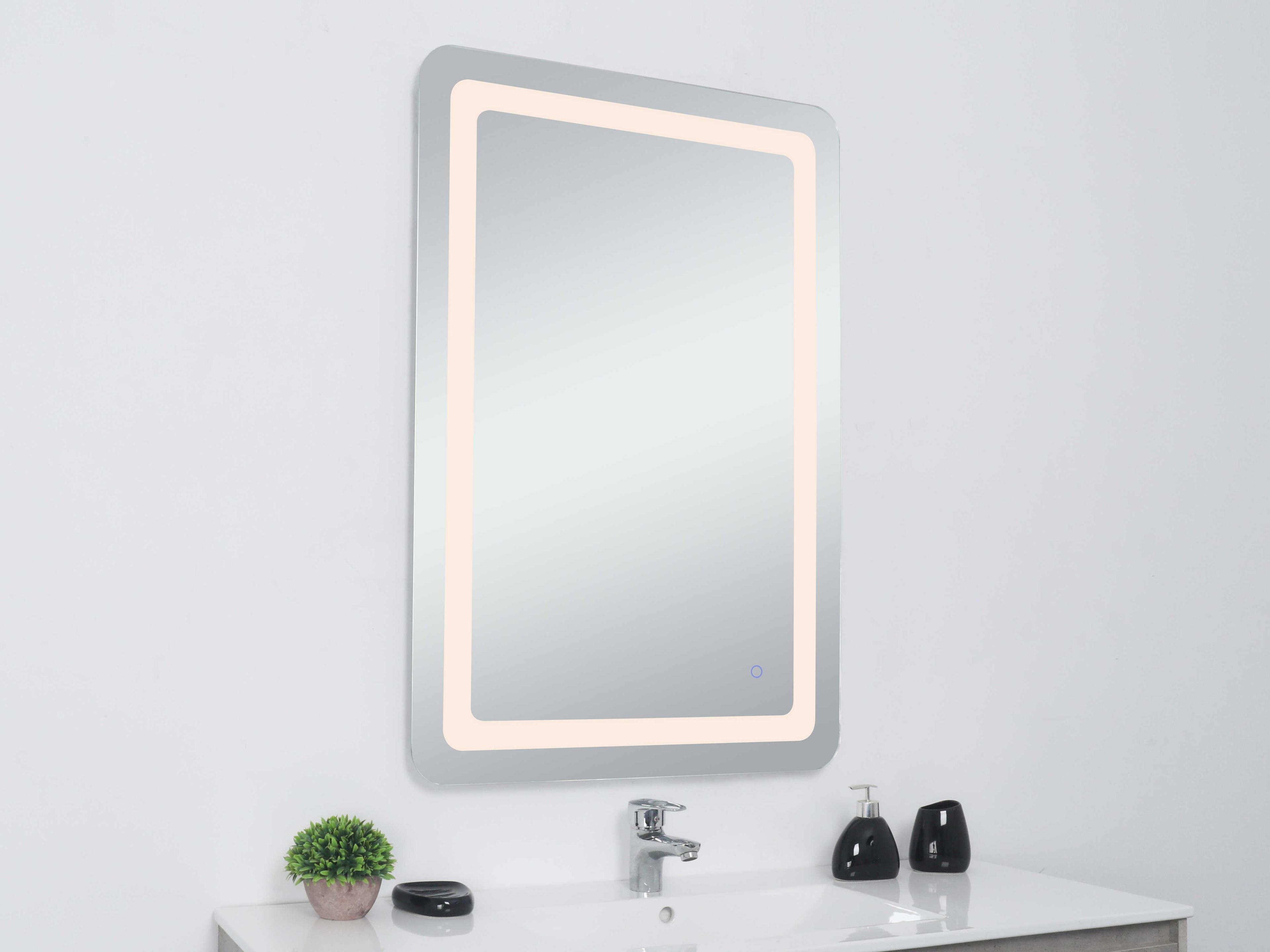 Elegant Lighting Genesis Rectangular Wall Mirror