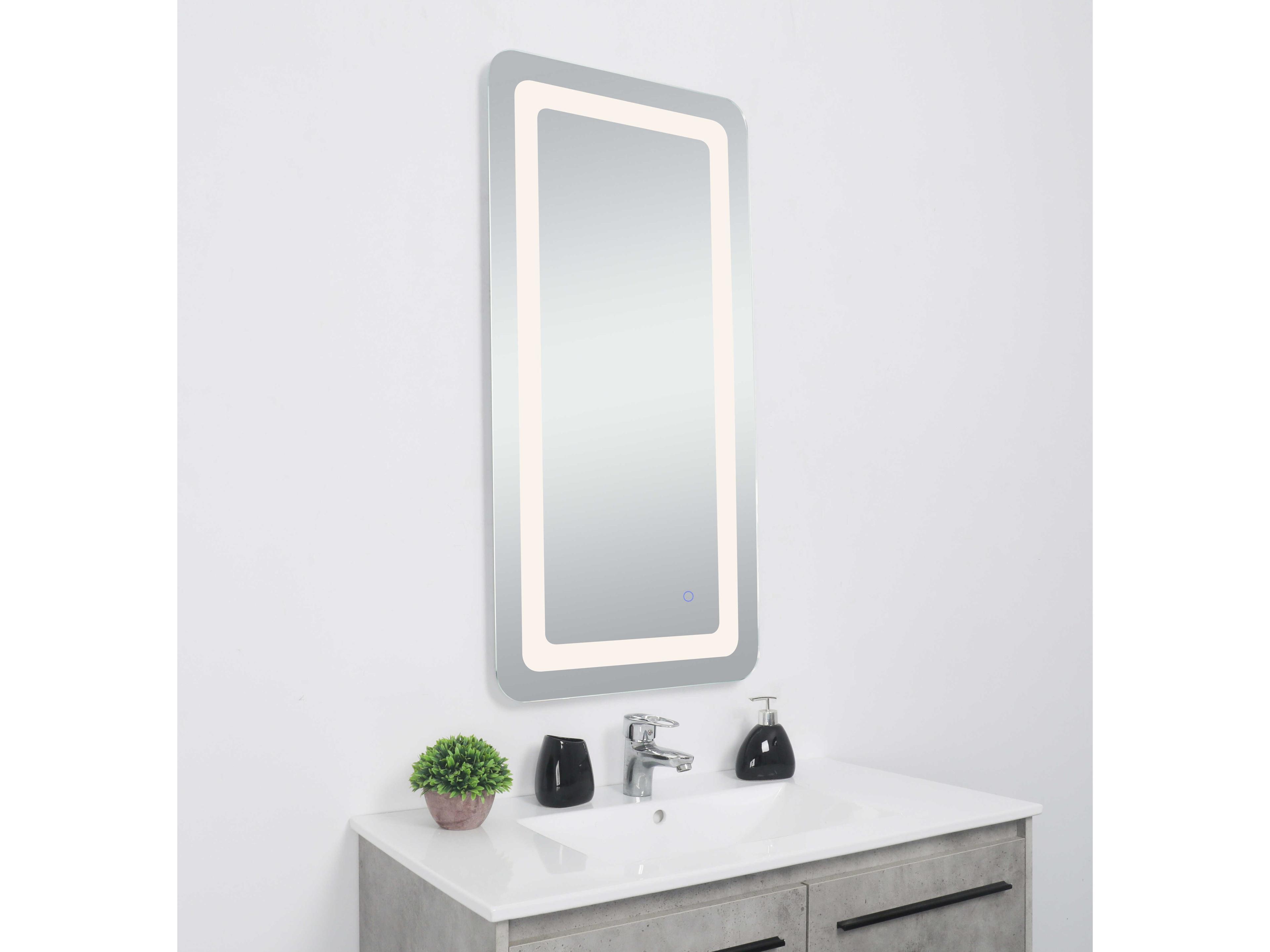 Elegant Lighting Genesis Rectangular Wall Mirror