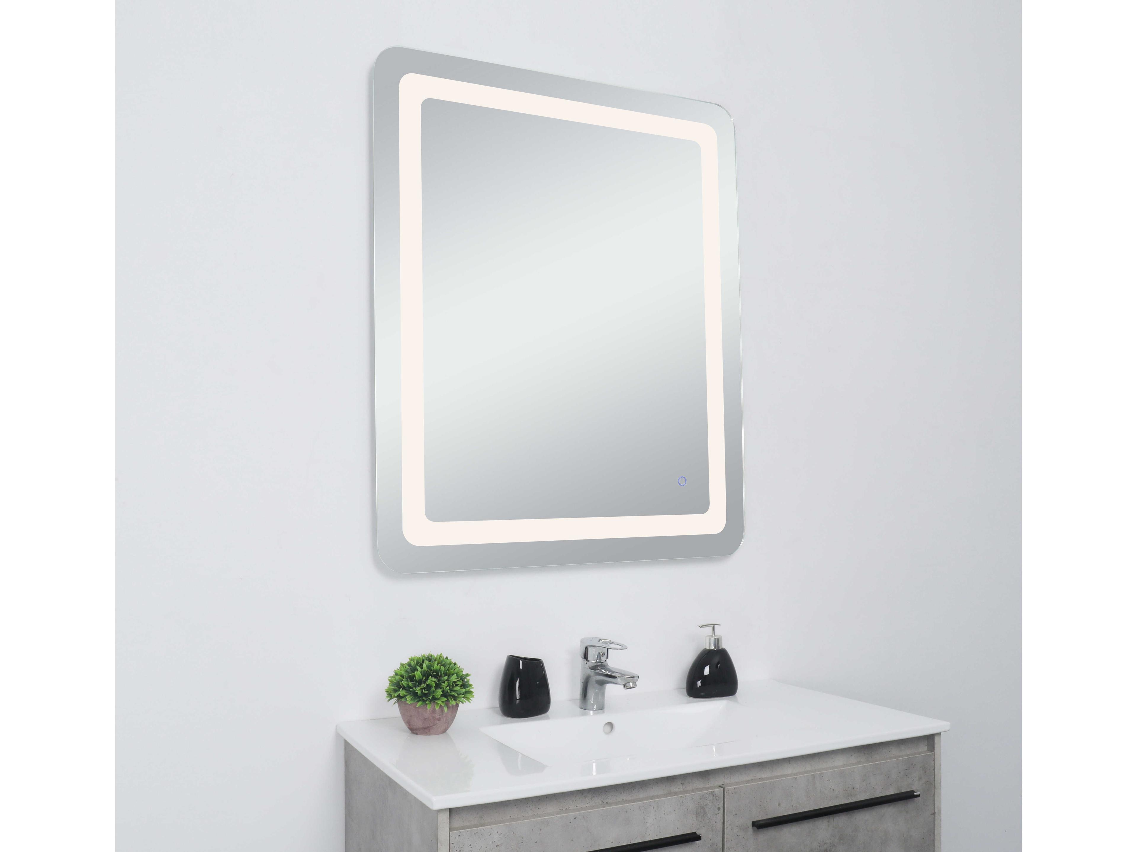 Elegant Lighting Genesis Rectangular Wall Mirror