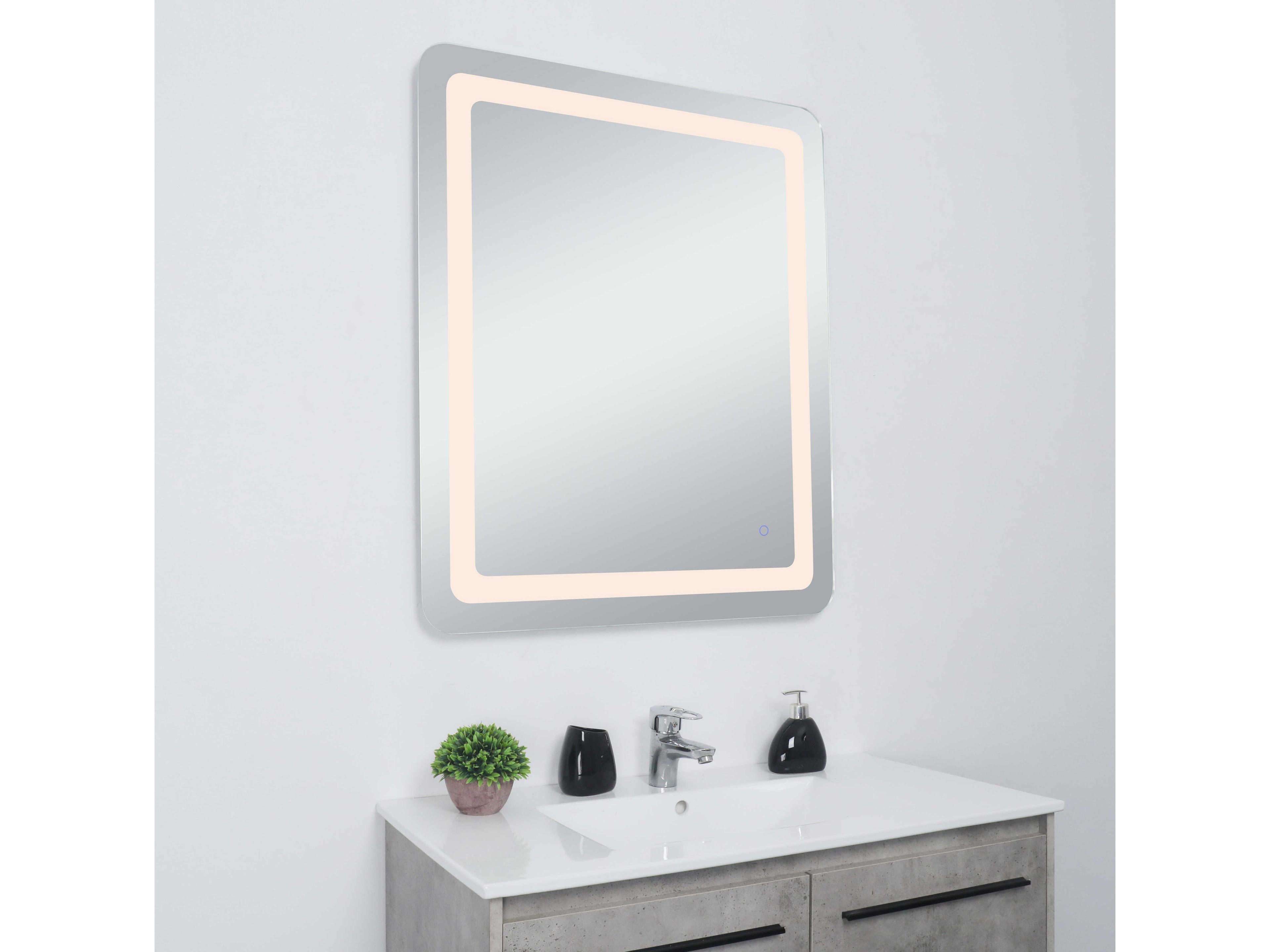 Elegant Lighting Genesis Rectangular Wall Mirror