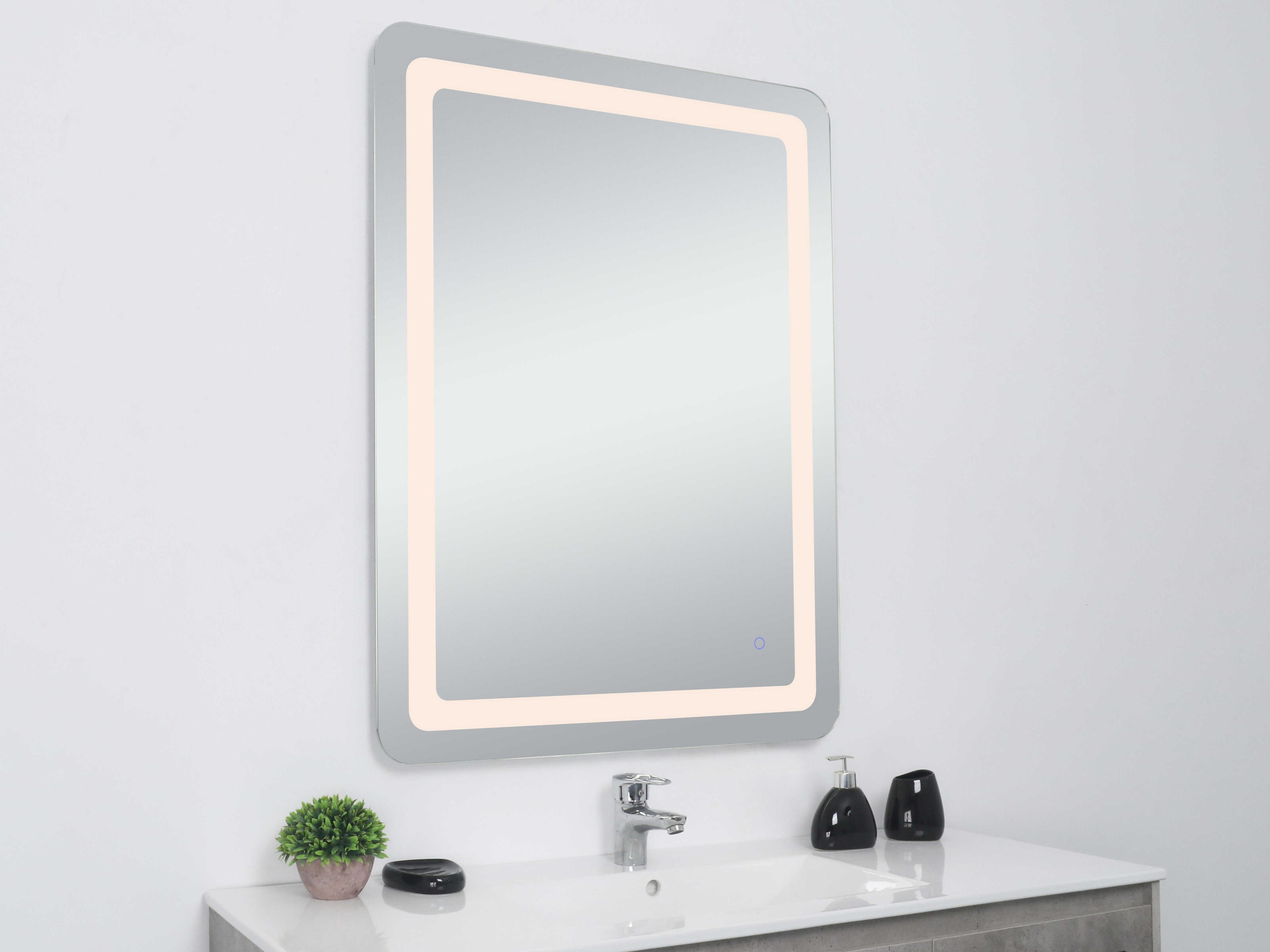 Elegant Lighting Genesis Rectangular Wall Mirror