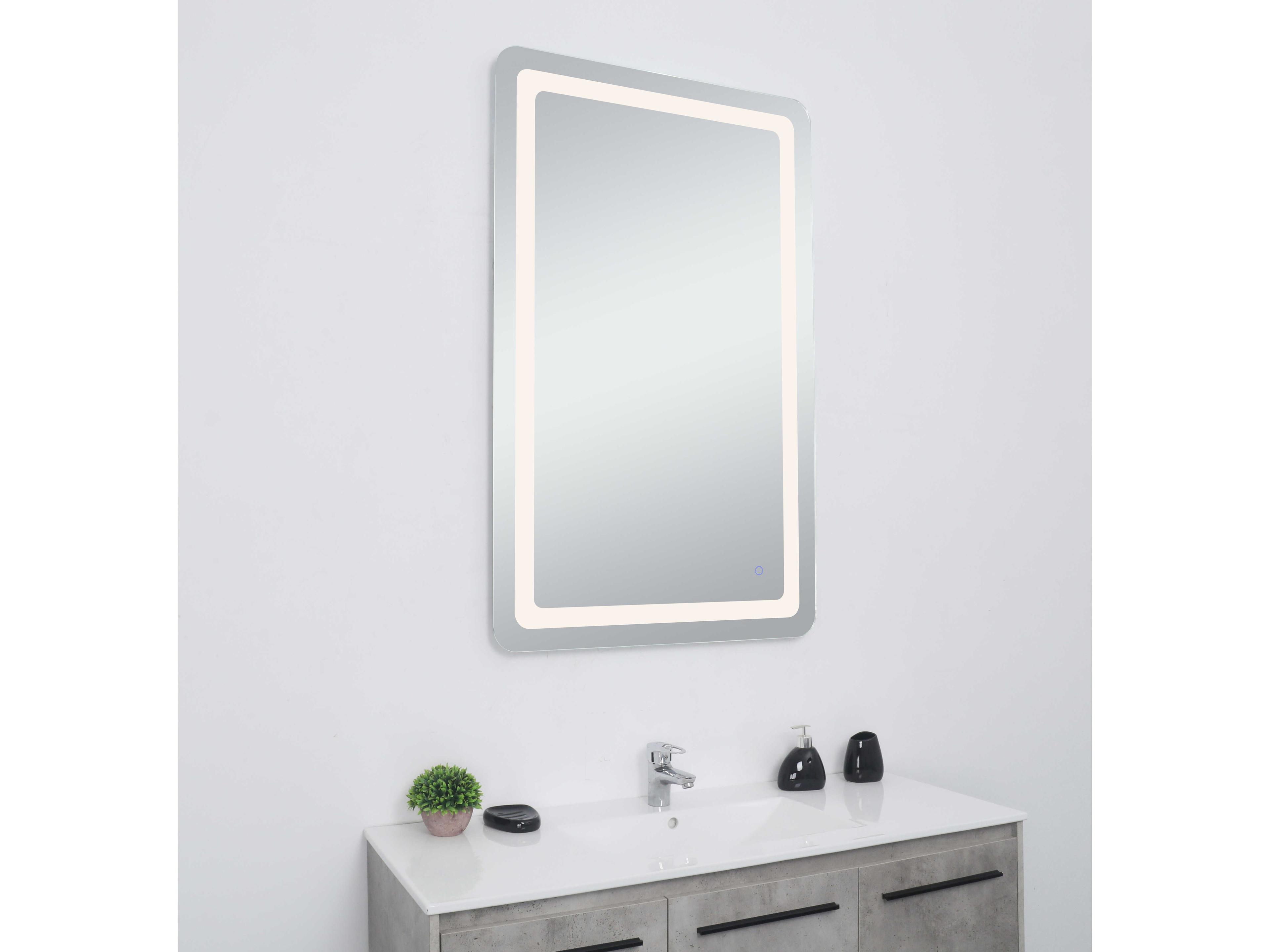 Elegant Lighting Genesis Rectangular Wall Mirror