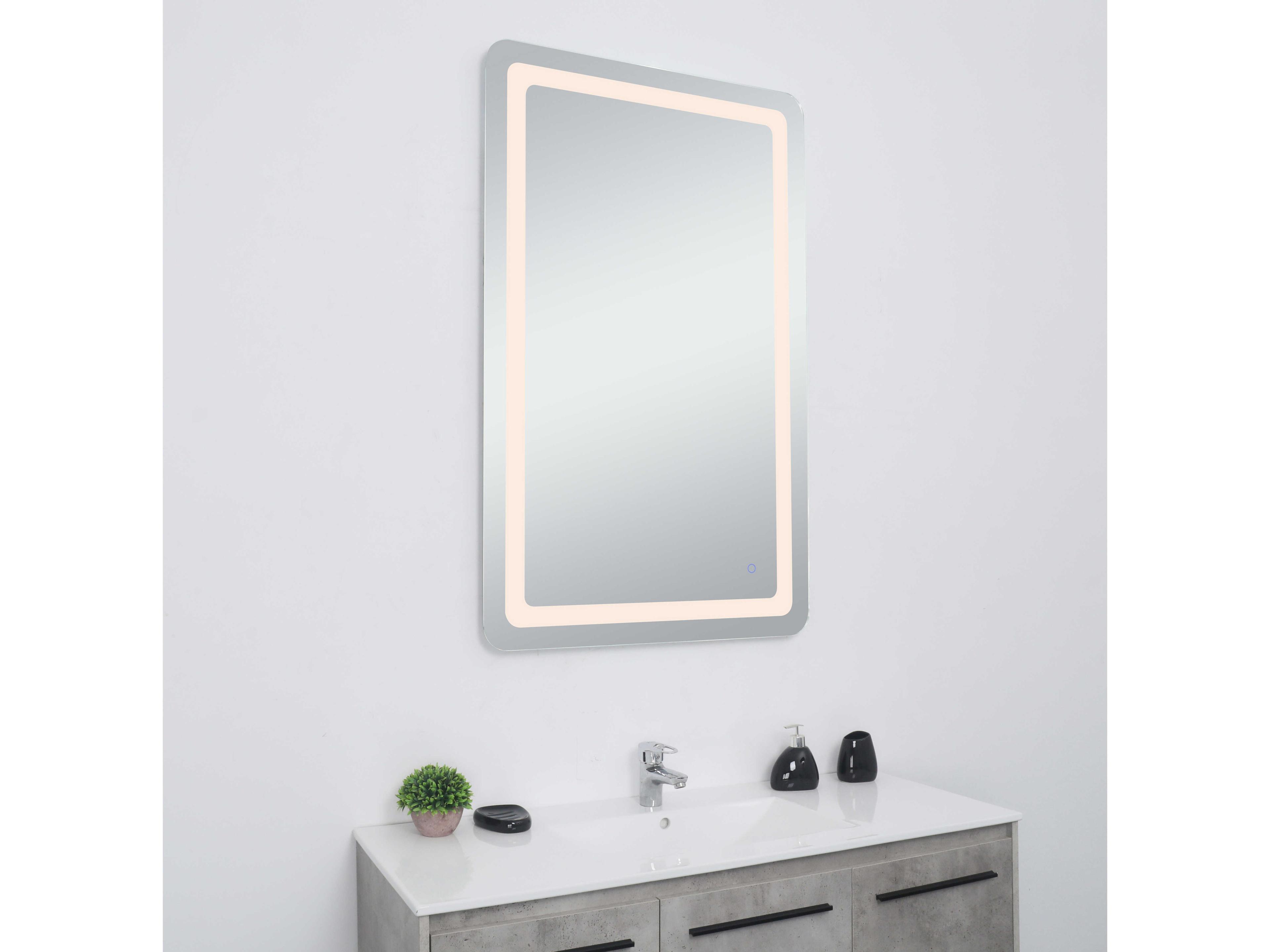 Elegant Lighting Genesis Rectangular Wall Mirror
