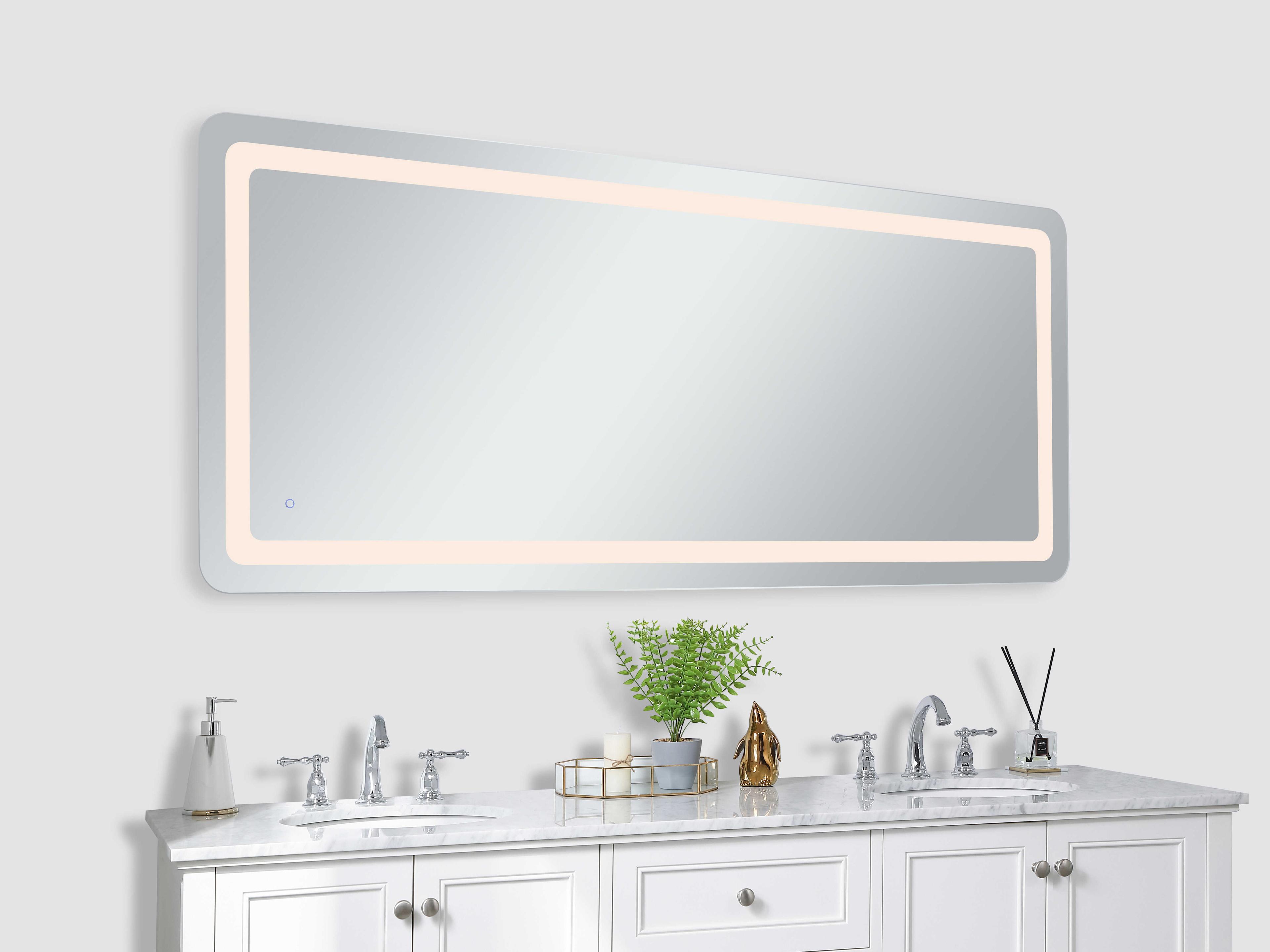 Elegant Lighting Genesis Rectangular Wall Mirror