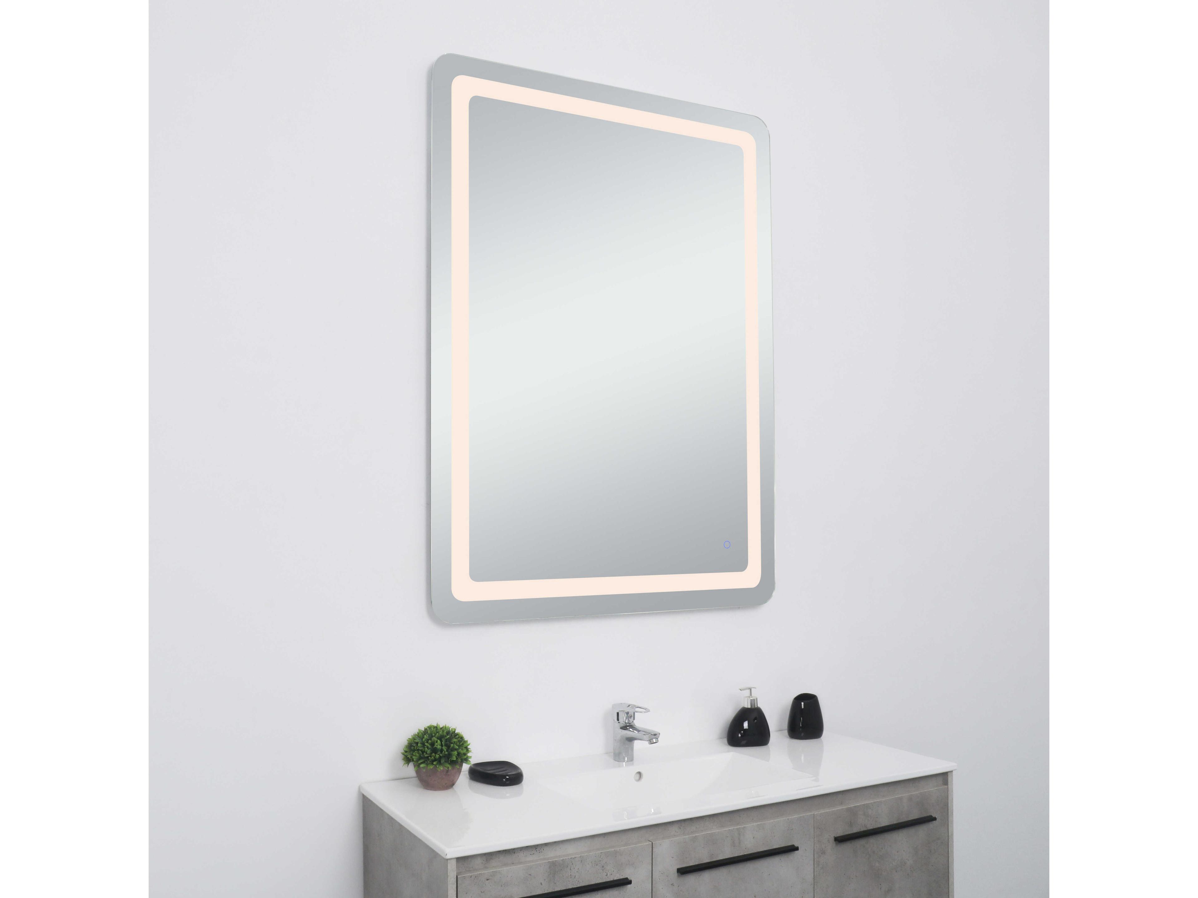 Elegant Lighting Genesis Rectangular Wall Mirror