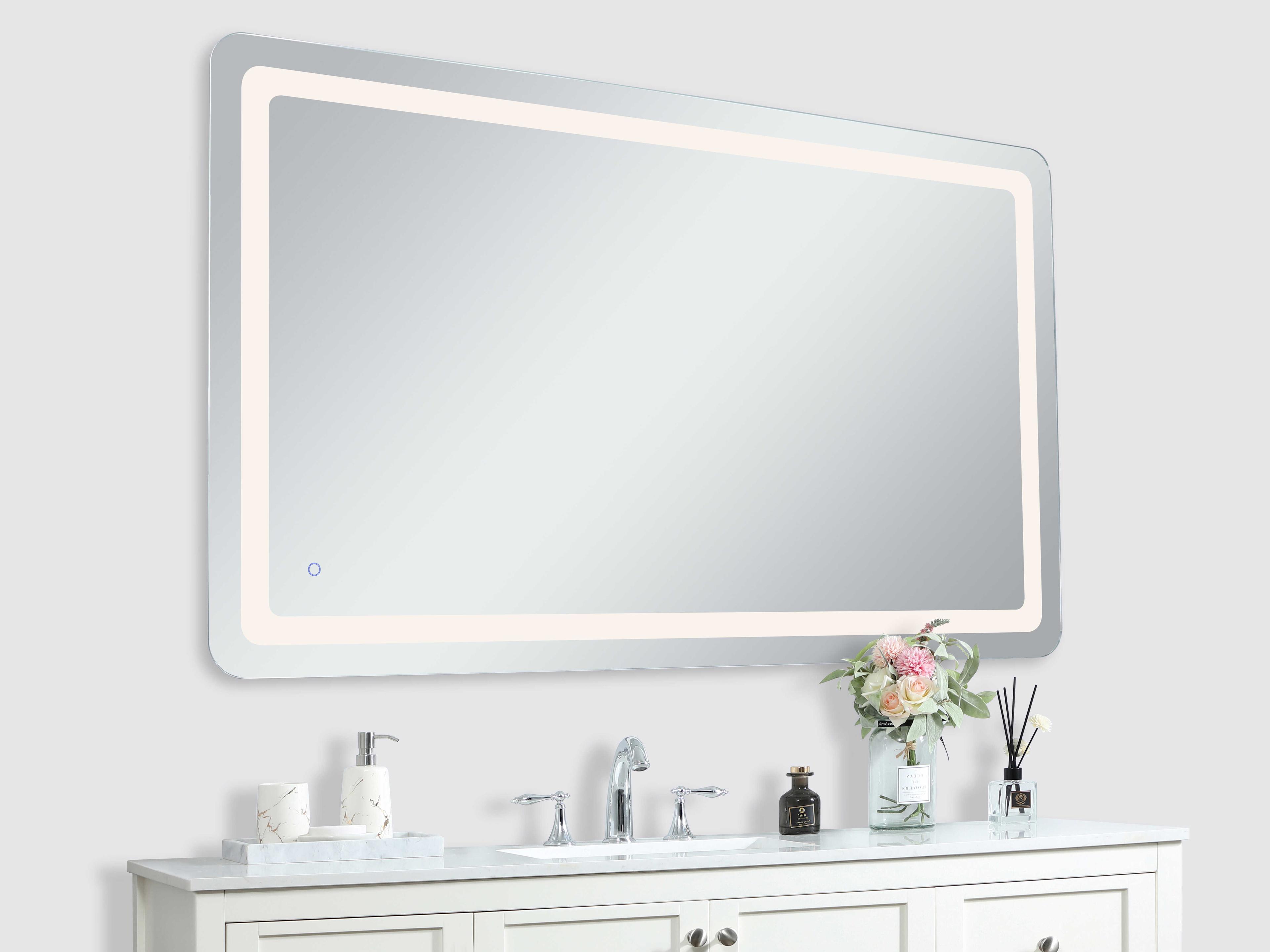 Elegant Lighting Genesis Rectangular Wall Mirror