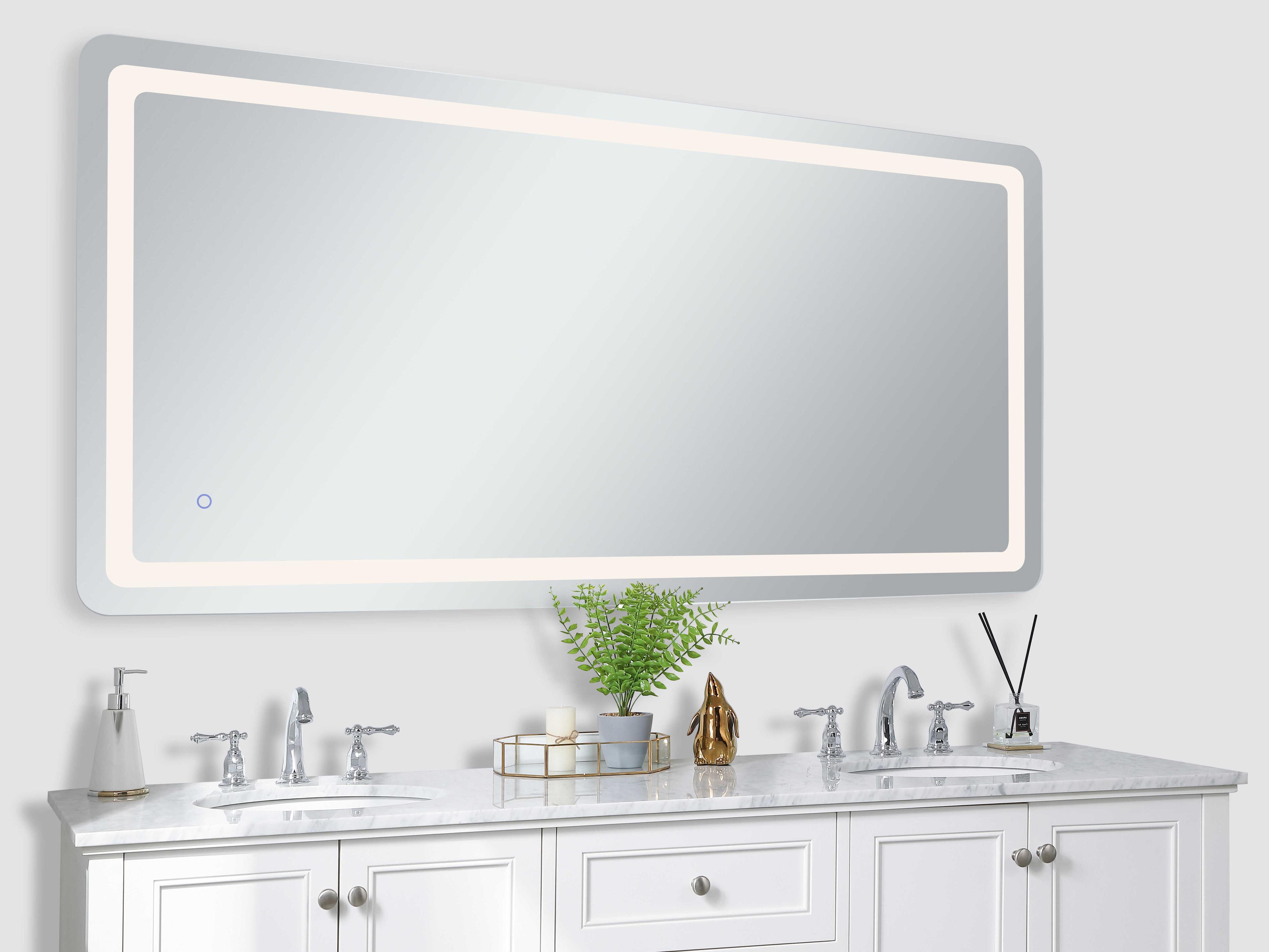 Elegant Lighting Genesis Rectangular Wall Mirror
