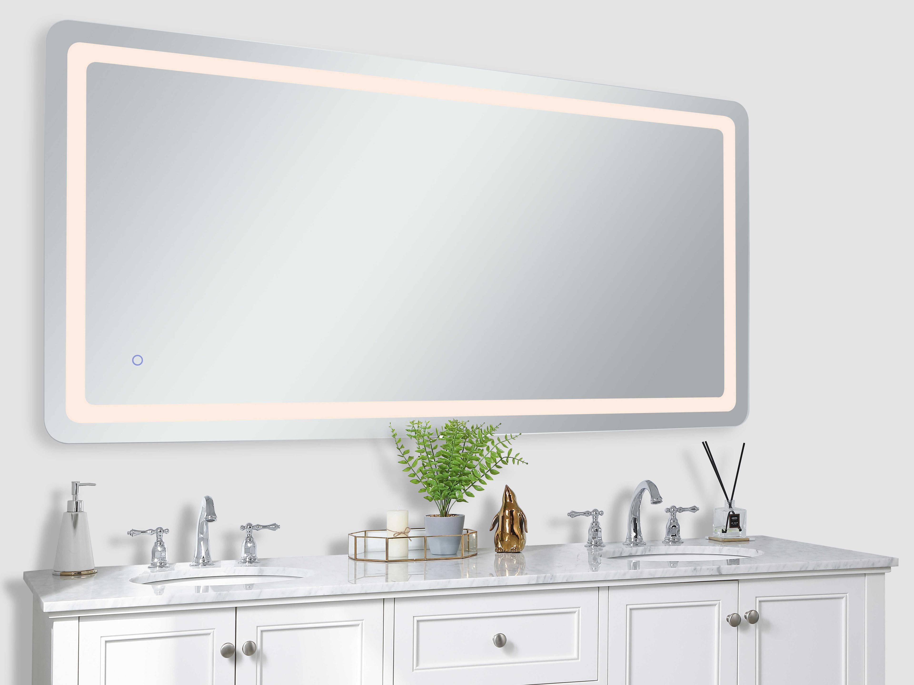 Elegant Lighting Genesis Rectangular Wall Mirror