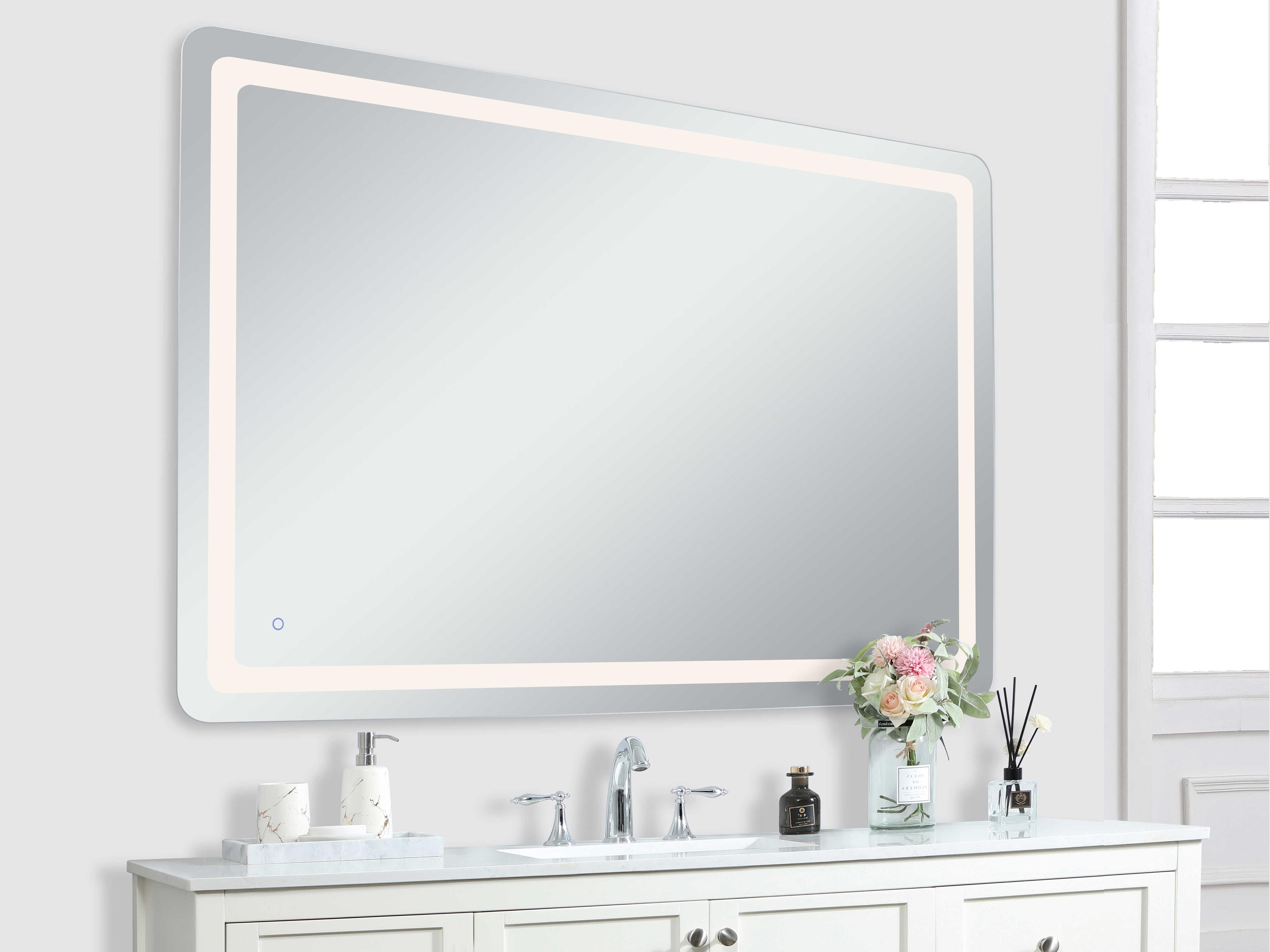 Elegant Lighting Genesis Rectangular Wall Mirror