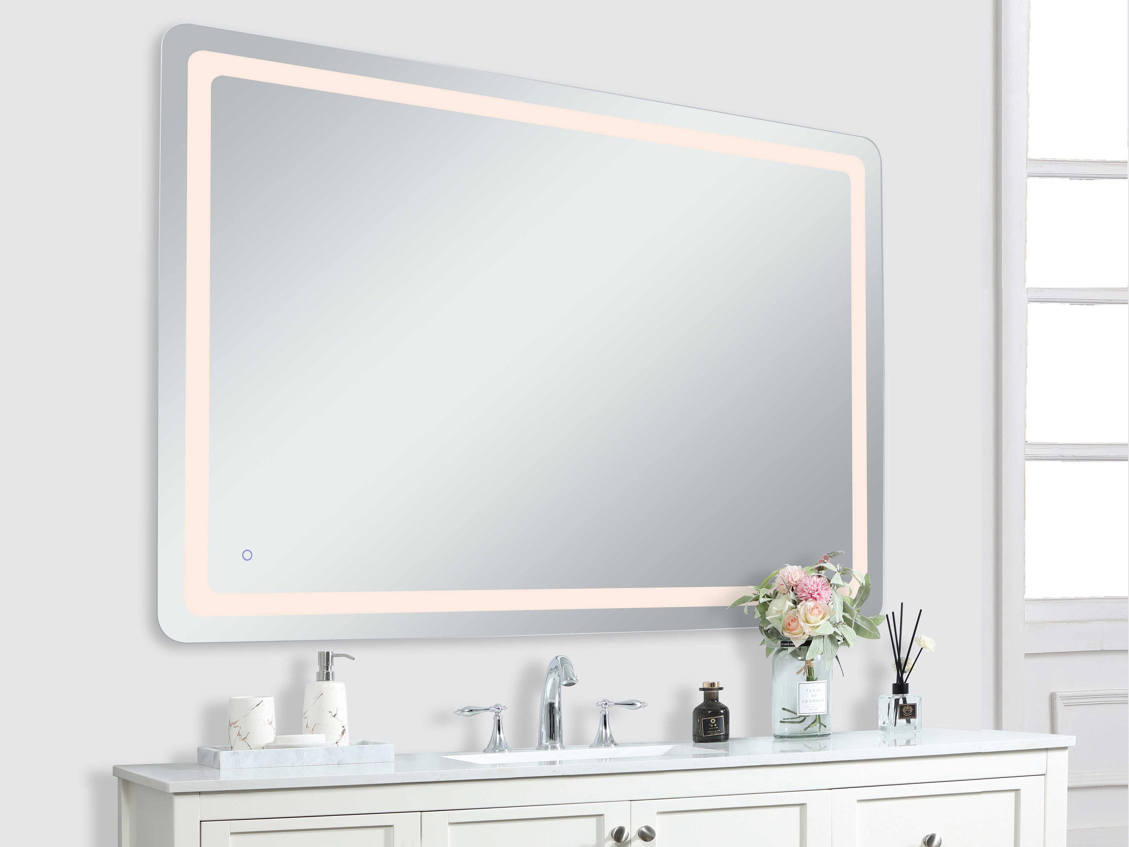 Elegant Lighting Genesis Rectangular Wall Mirror