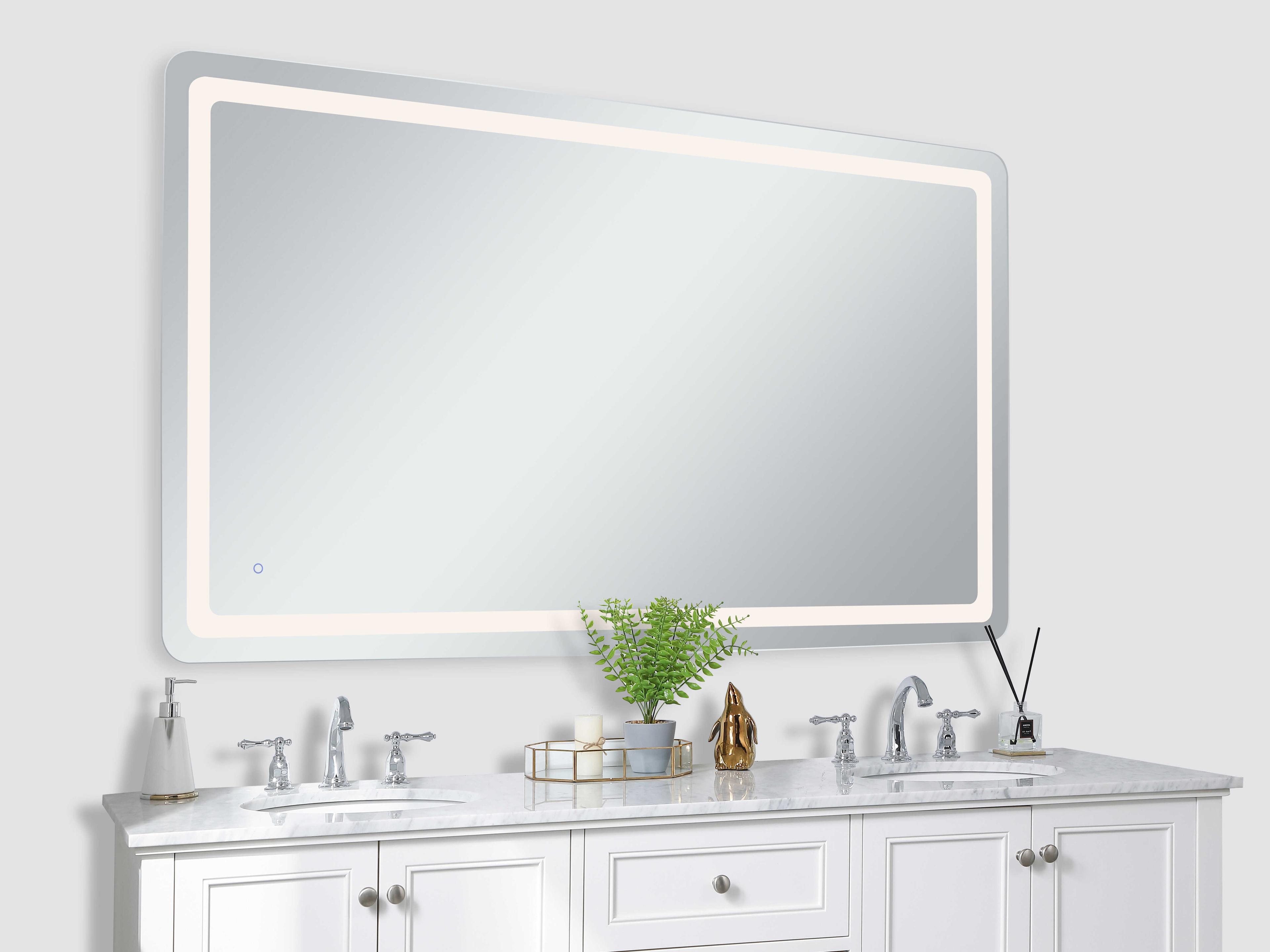 Elegant Lighting Genesis Rectangular Wall Mirror