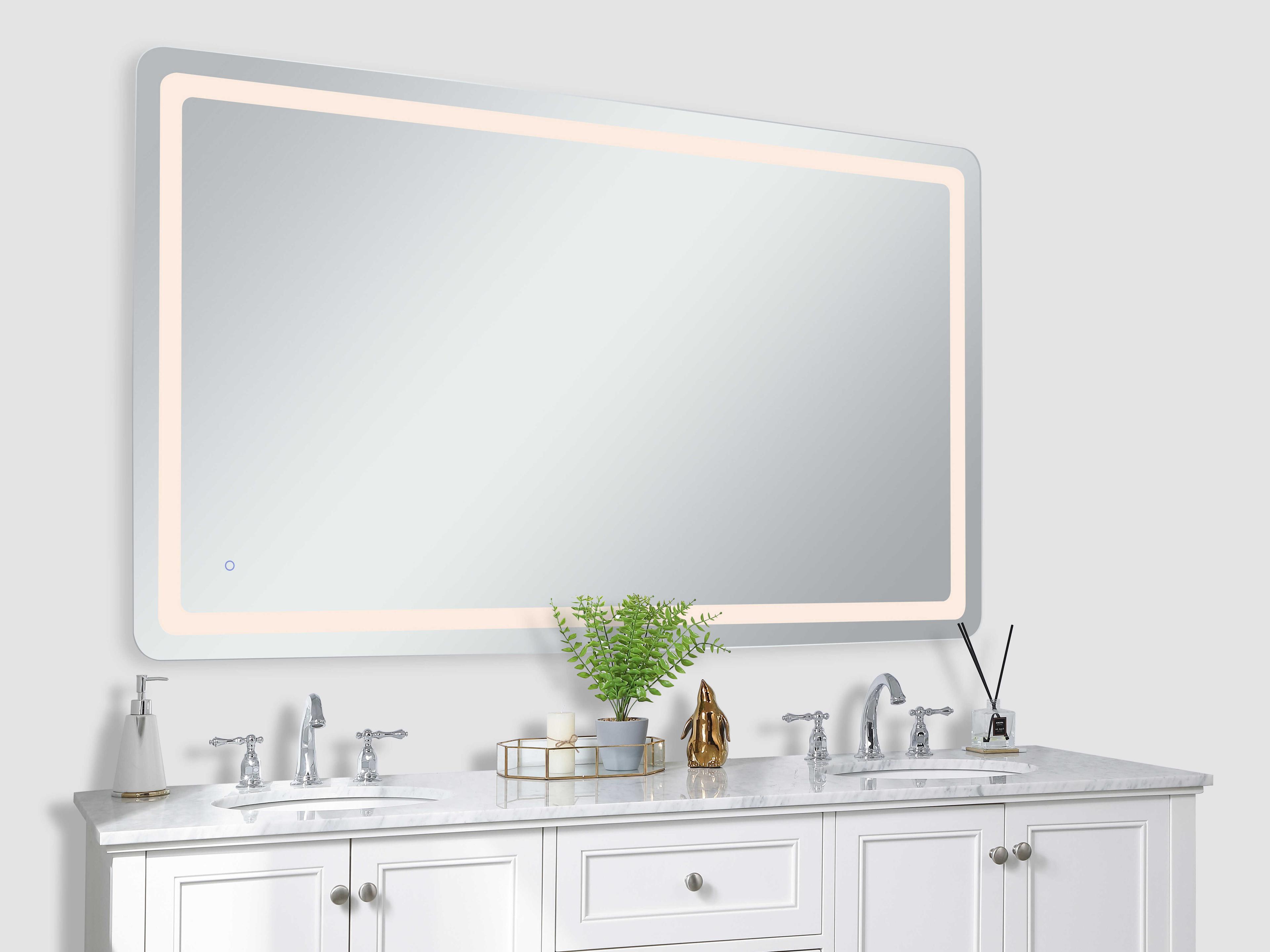 Elegant Lighting Genesis Rectangular Wall Mirror