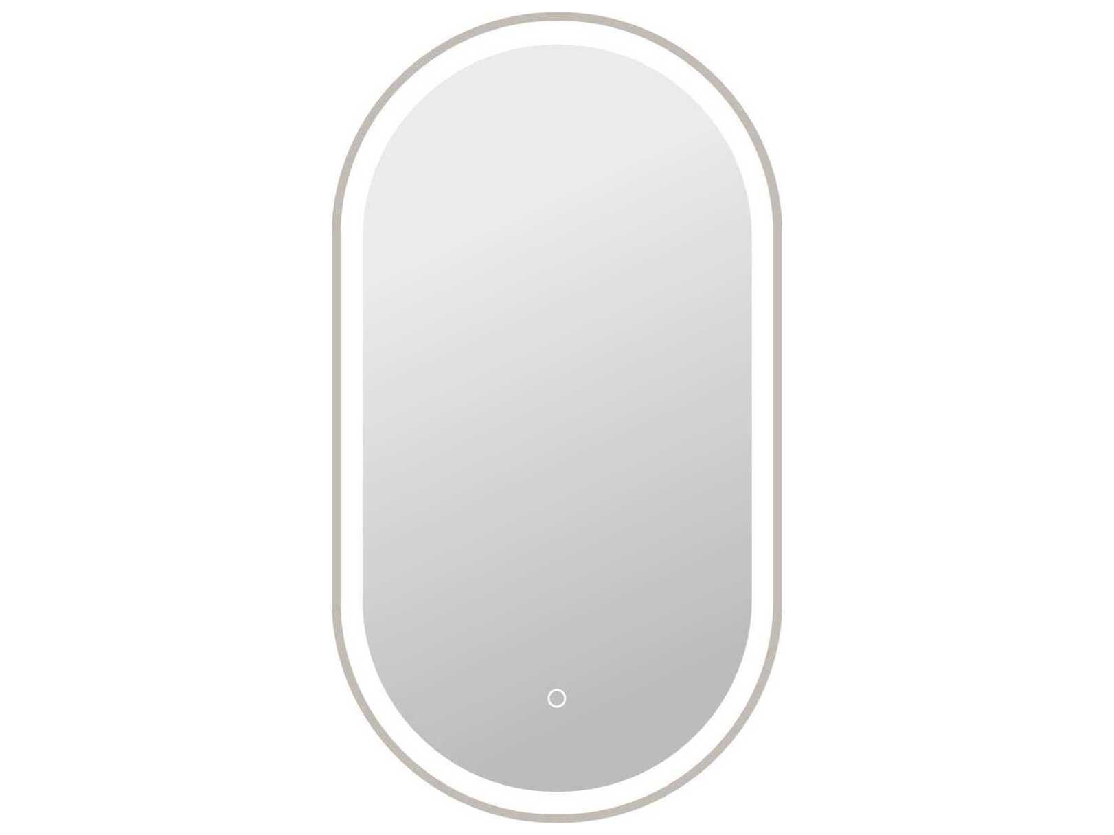 Elegant Lighting Harmoni Silver Oval Wall Mirror