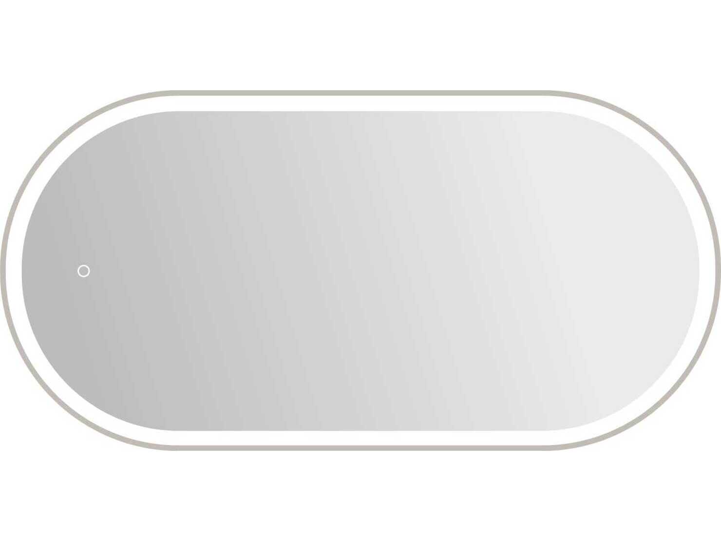 Elegant Lighting Harmoni Silver Oval Wall Mirror