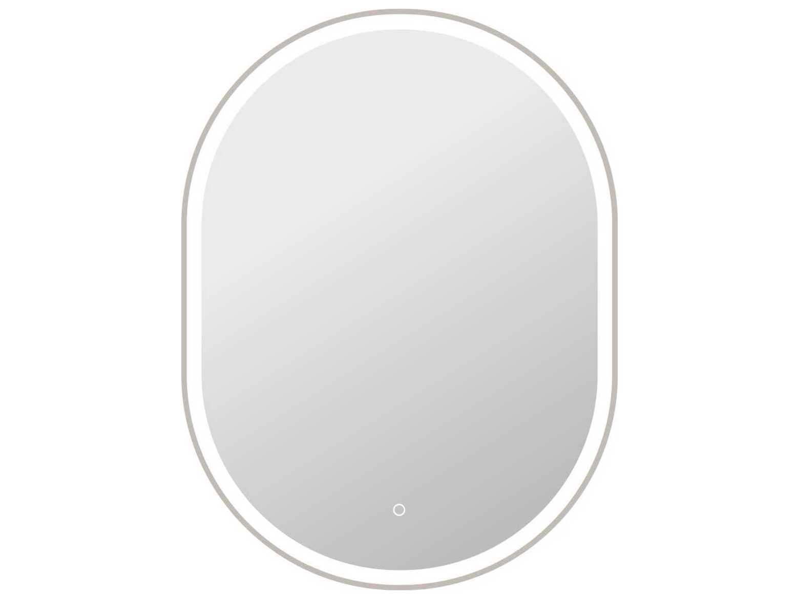 Elegant Lighting Harmoni Silver Oval Wall Mirror