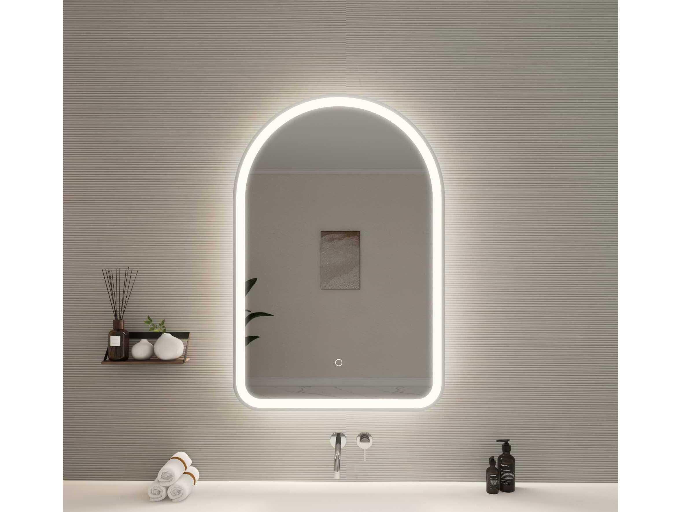 Elegant Lighting Harmoni Silver Arch Wall Mirror