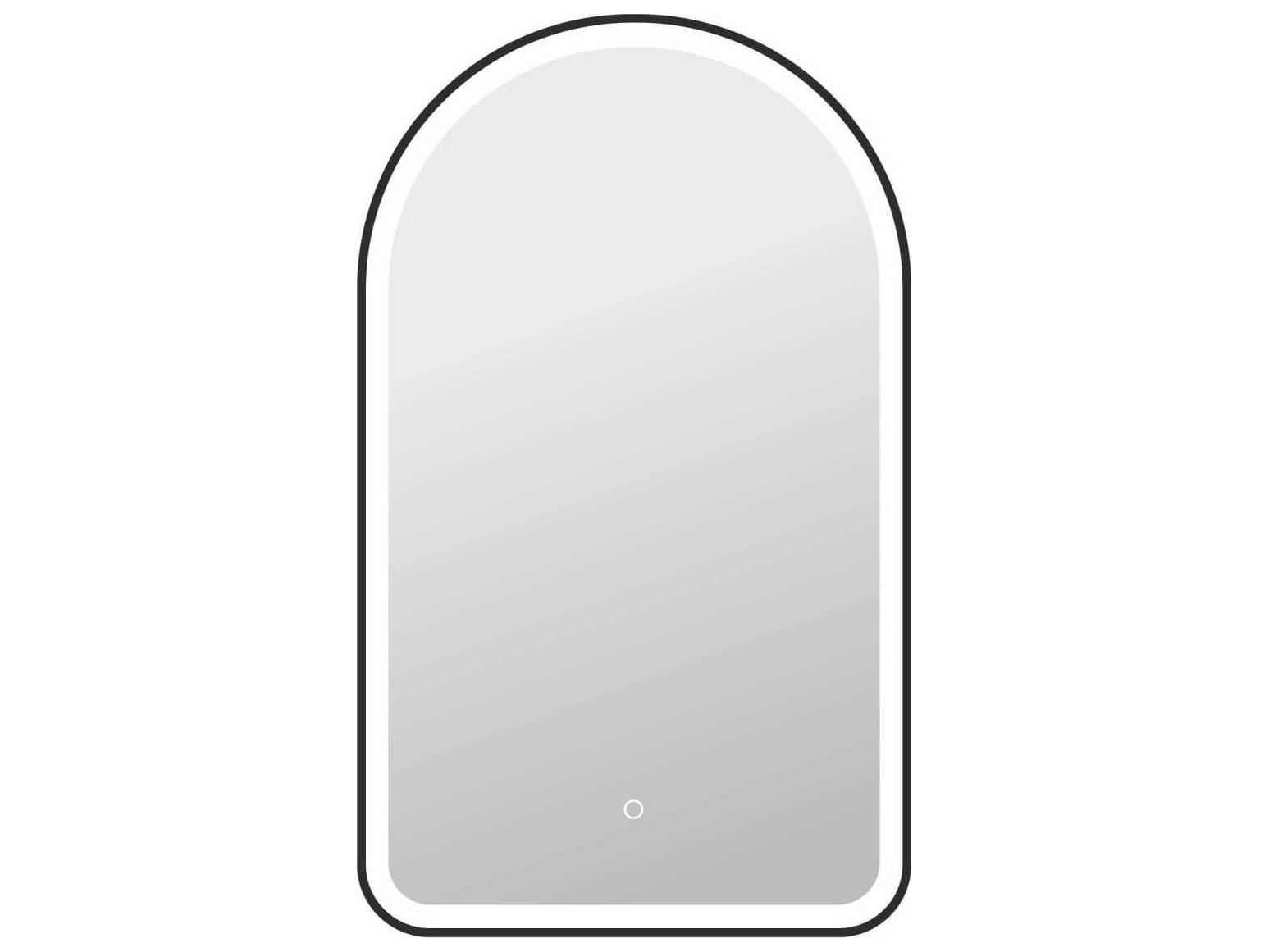 Elegant Lighting Harmoni Black Arch Wall Mirror