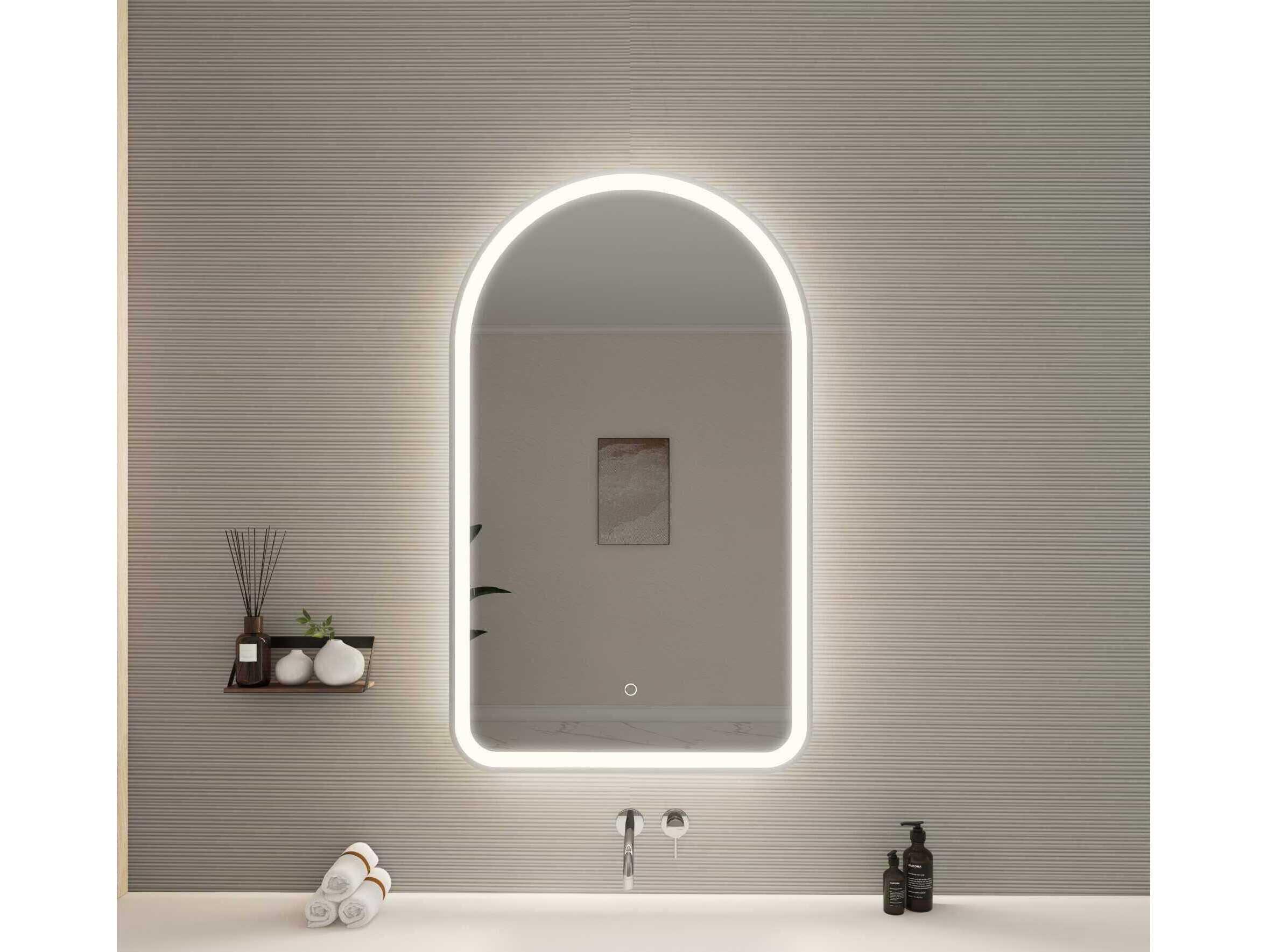 Elegant Lighting Harmoni Silver Arch Wall Mirror