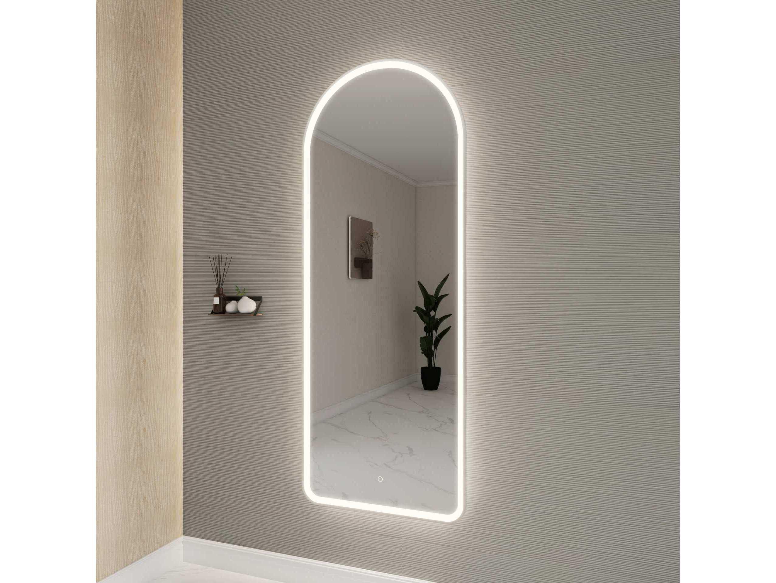Elegant Lighting Harmoni Silver Arch Wall Mirror