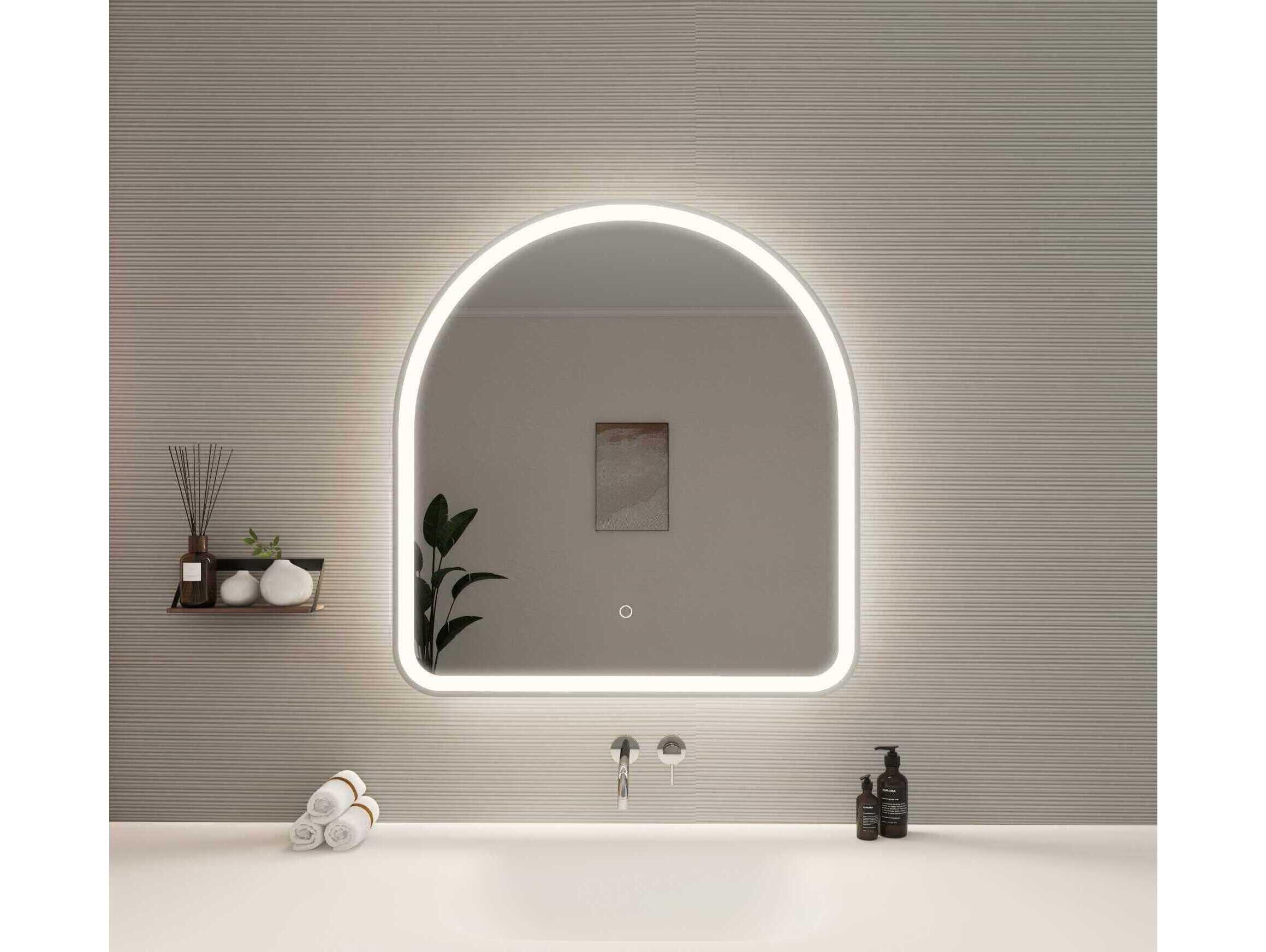 Elegant Lighting Harmoni Silver Arch Wall Mirror