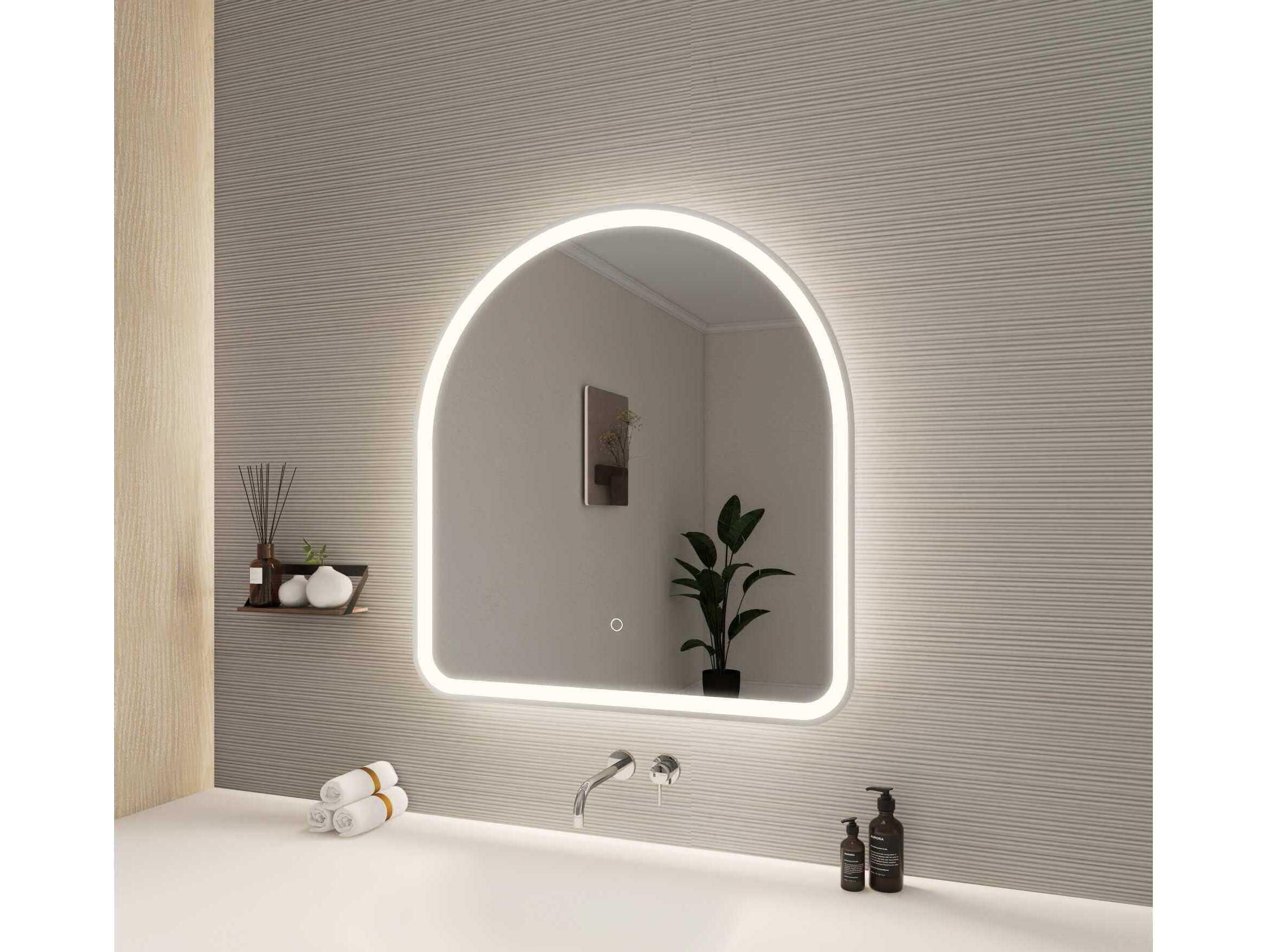 Elegant Lighting Harmoni Silver Arch Wall Mirror